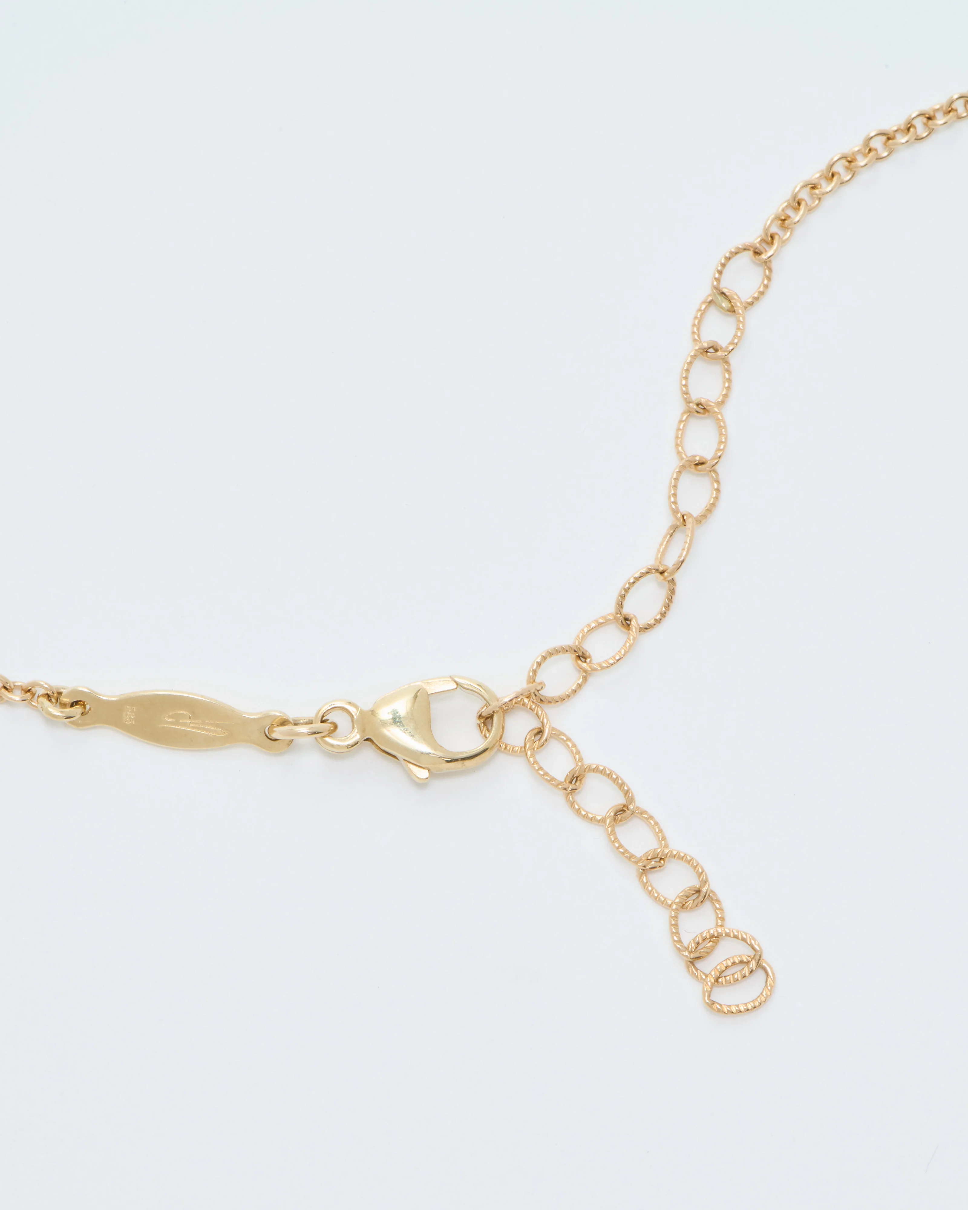 medium pave thunderbird diamond smooth bar necklace - Image 8