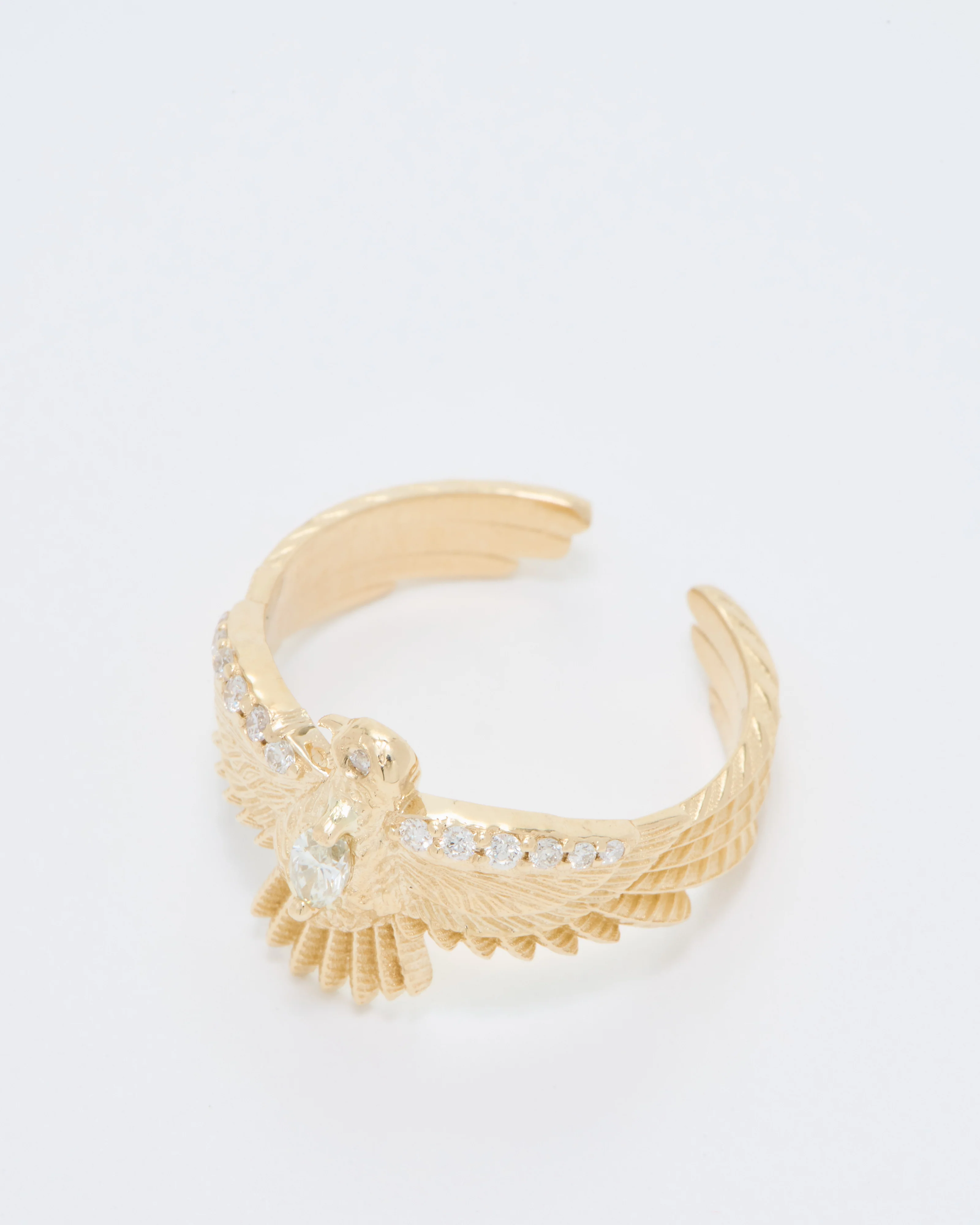 small diamond center thunderbird ring - Image 6