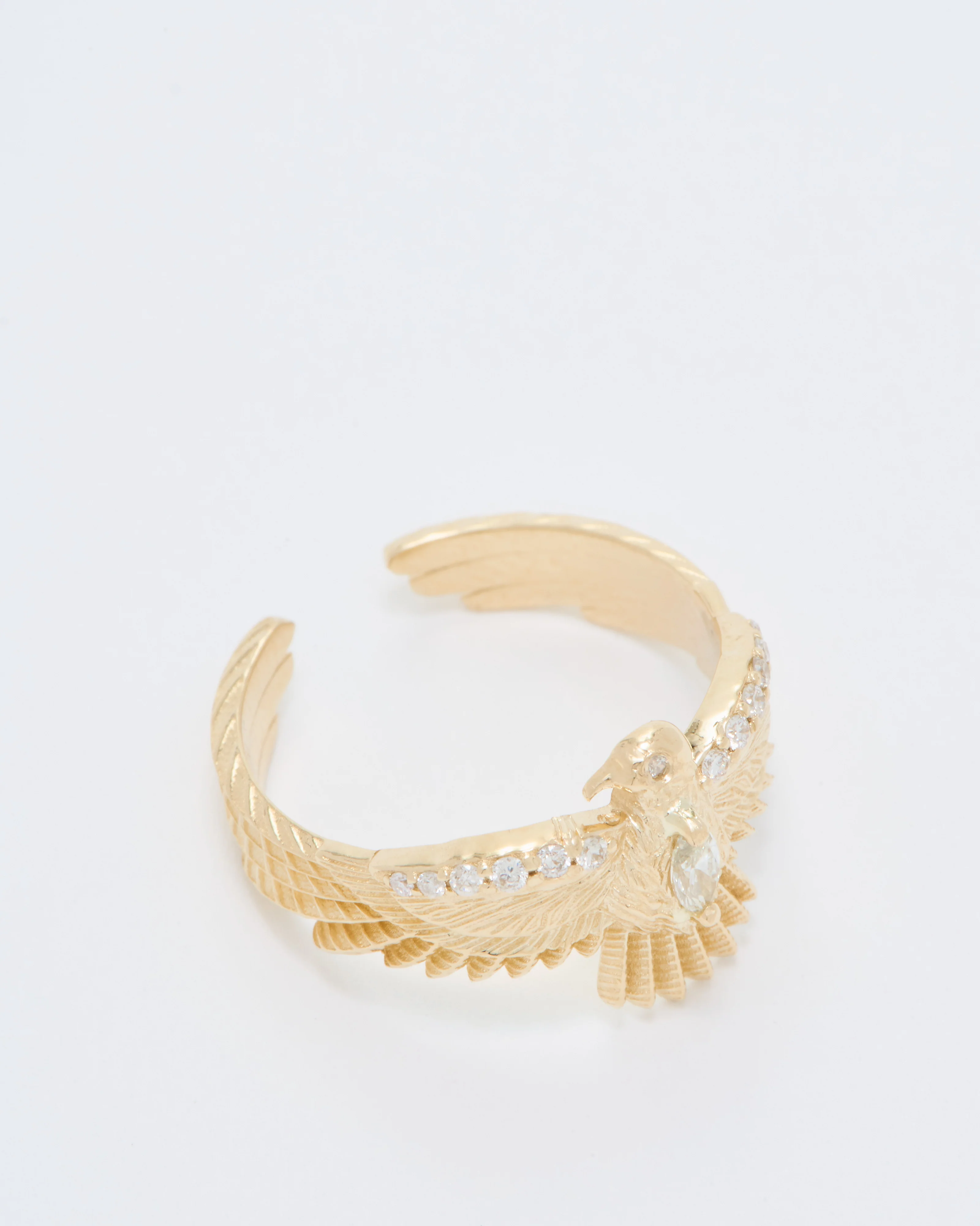 small diamond center thunderbird ring - Image 7