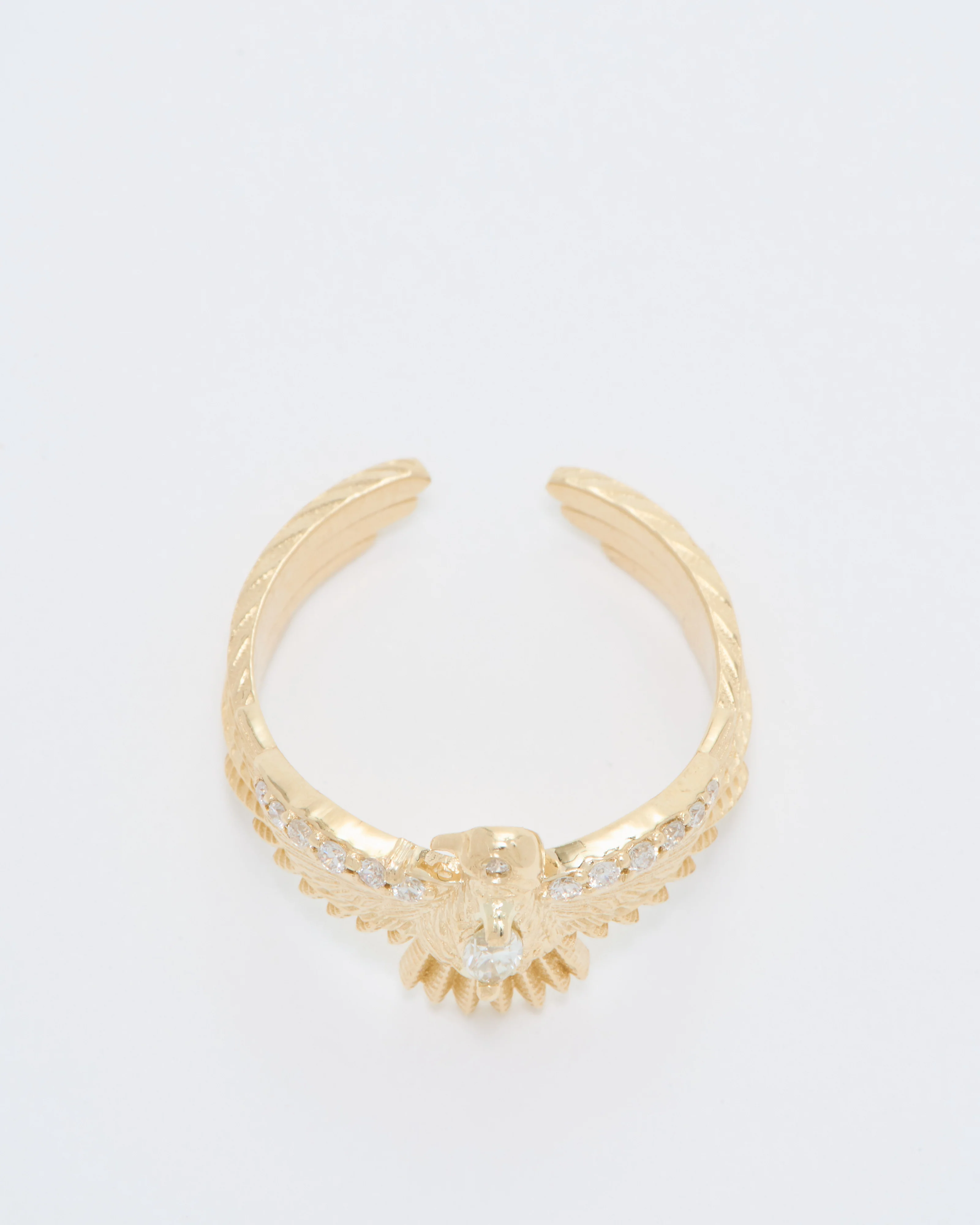 small diamond center thunderbird ring - Image 8