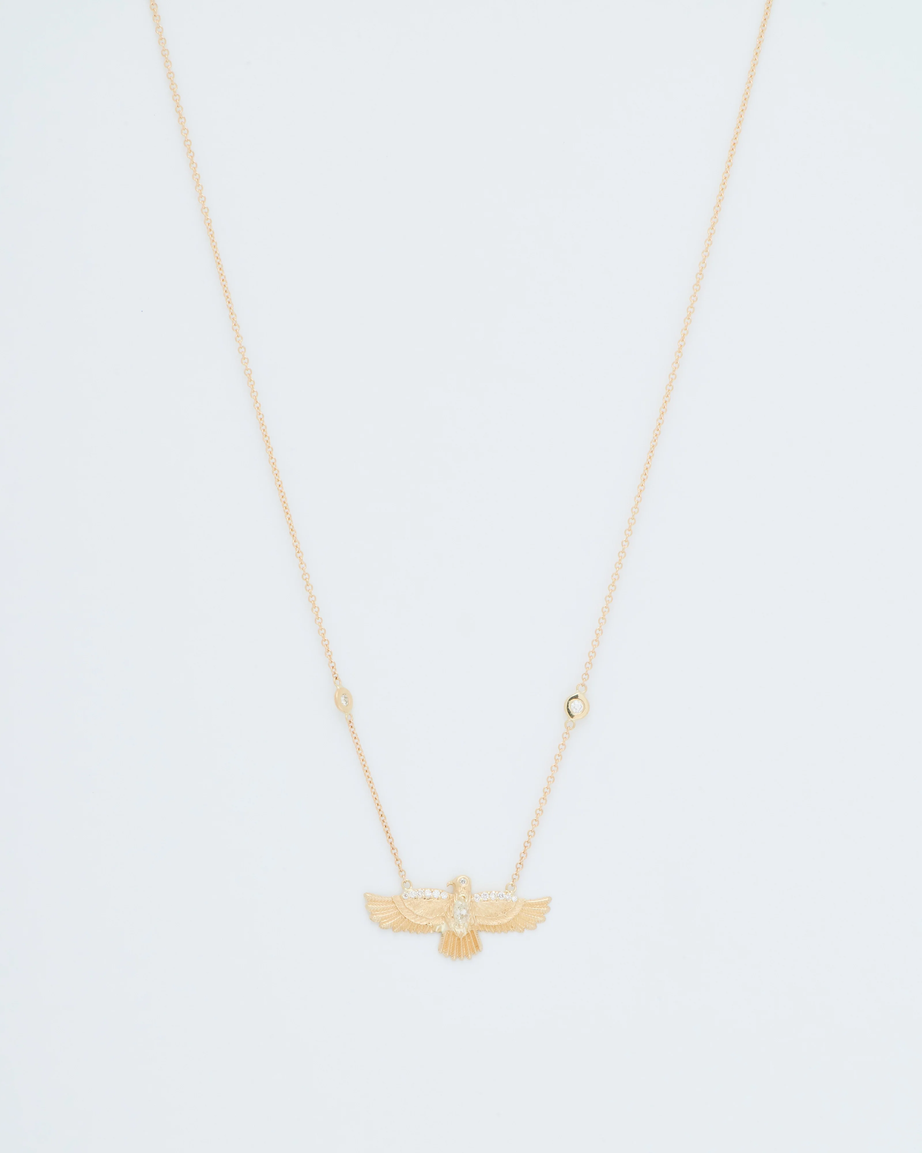small thunderbird diamond necklace - Image 3