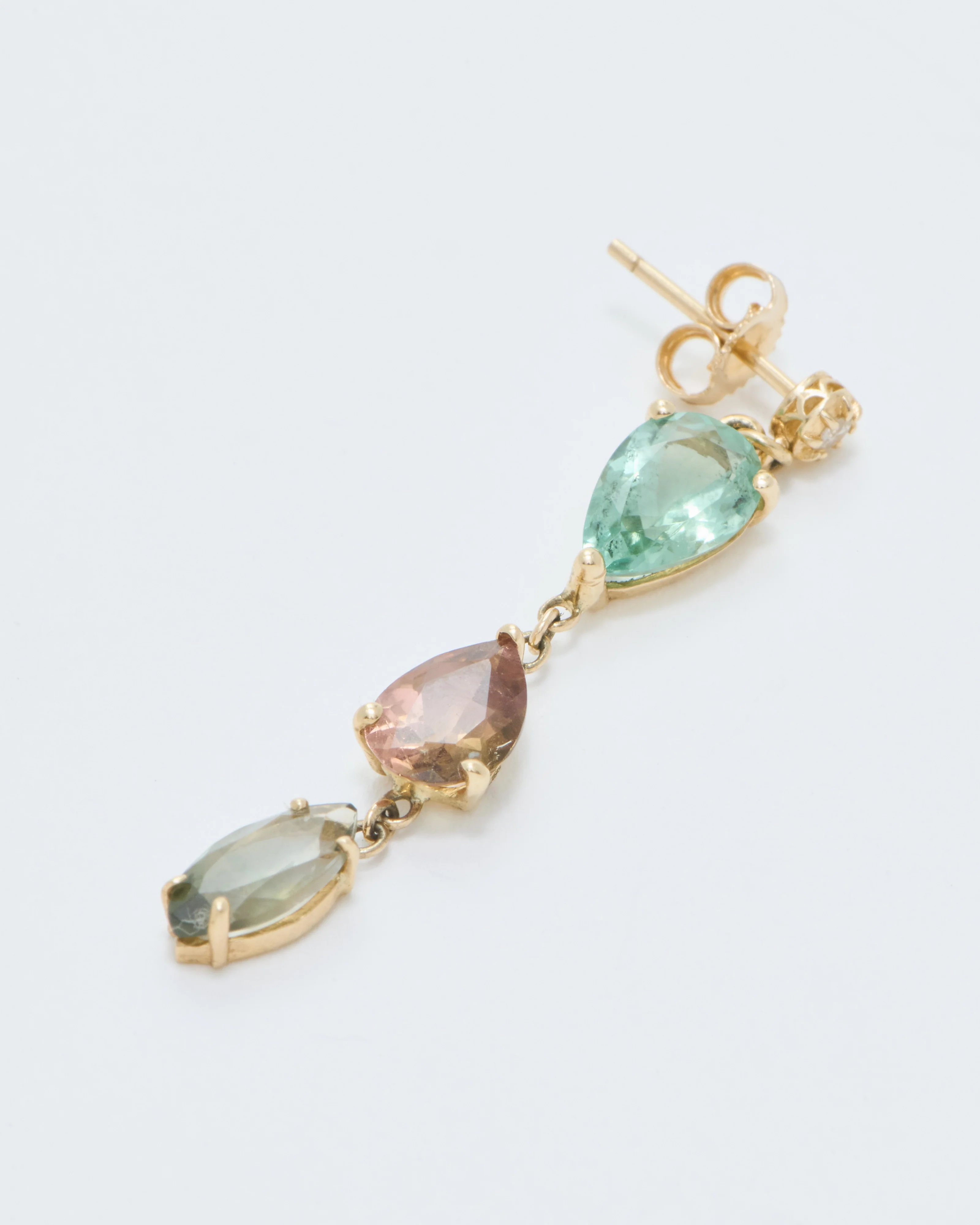 sophia diamond and gemstone drop earring - Image 5