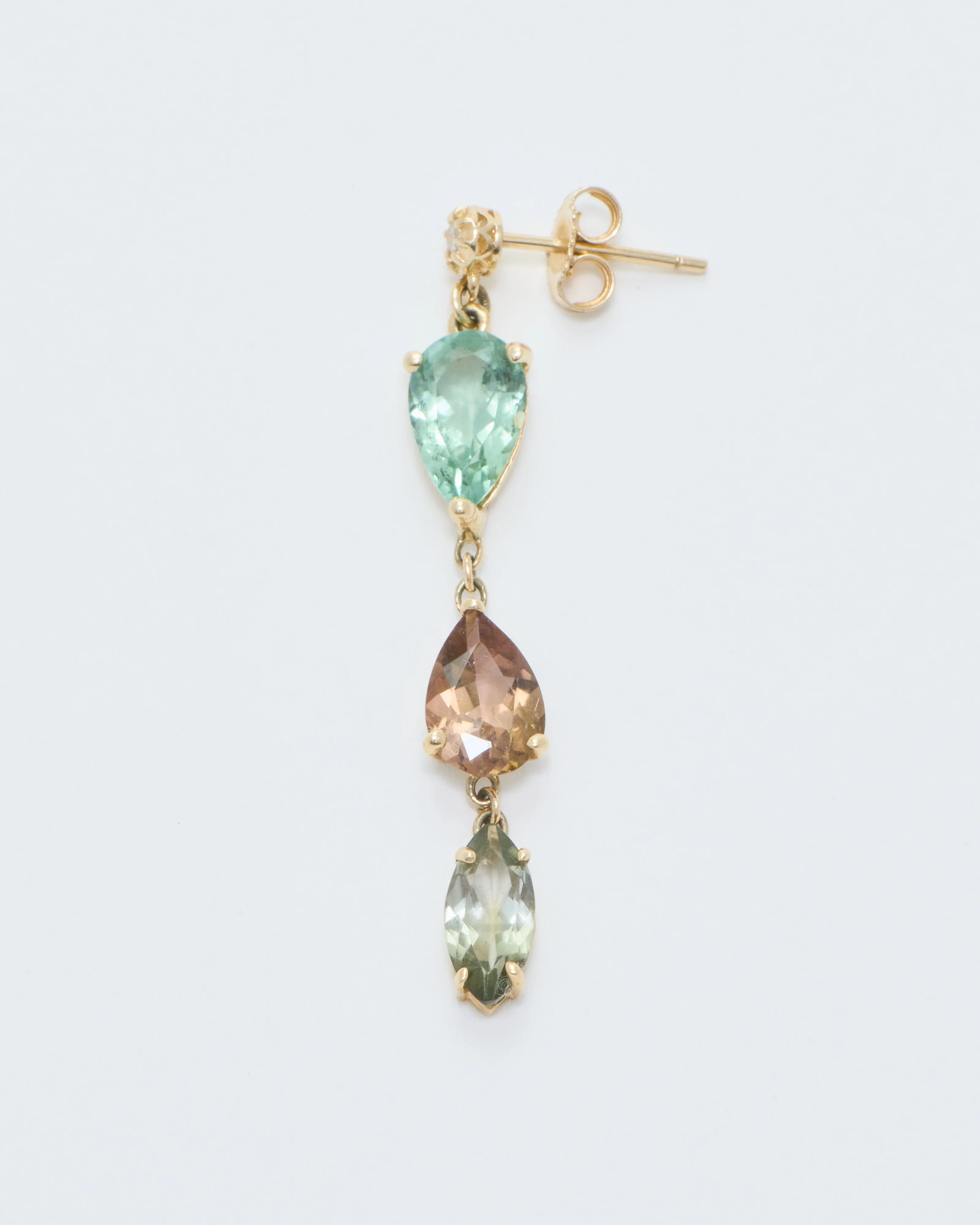 sophia diamond and gemstone drop earring - Image 7