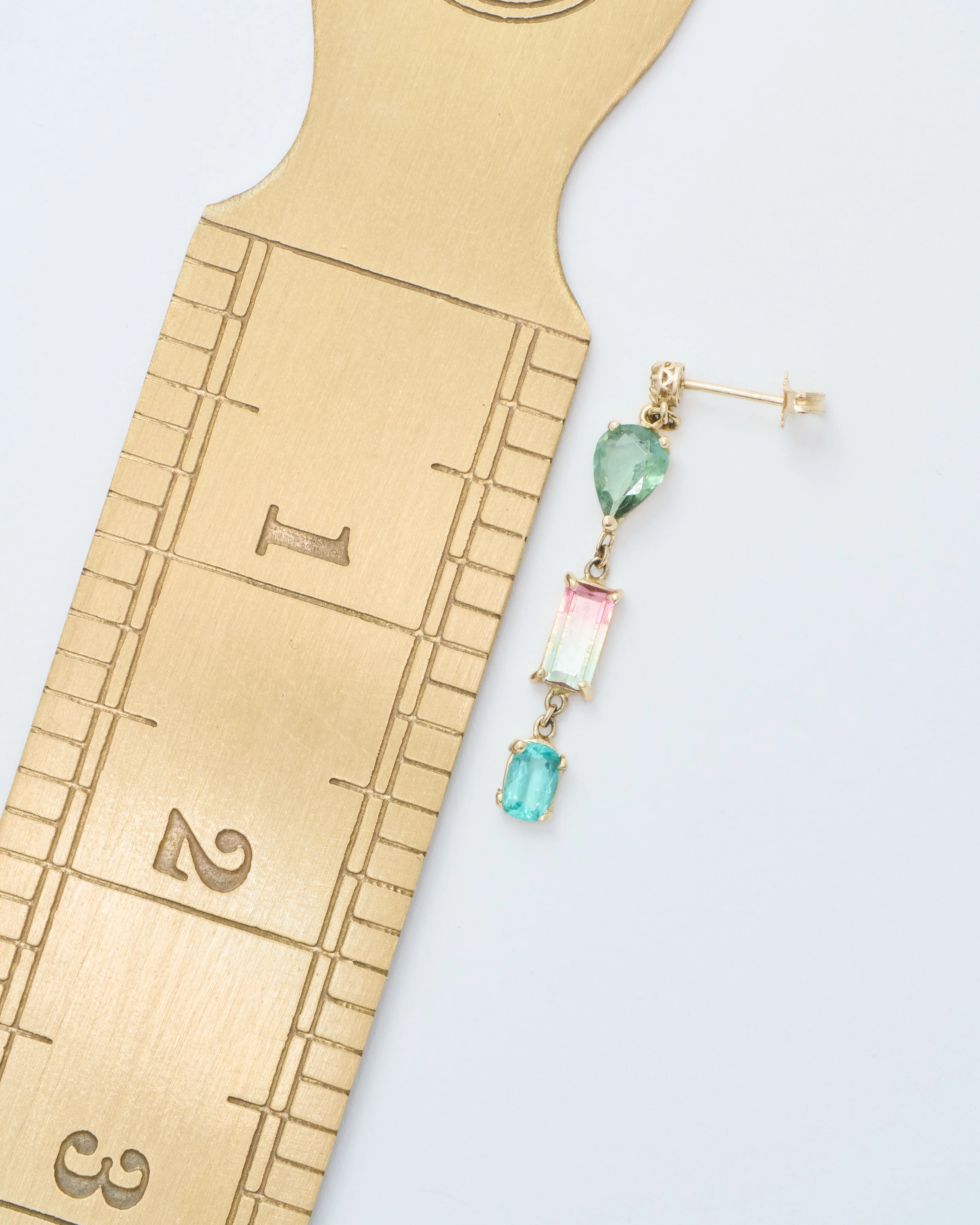 sophia diamond and mini gemstone drop earring - Image 7