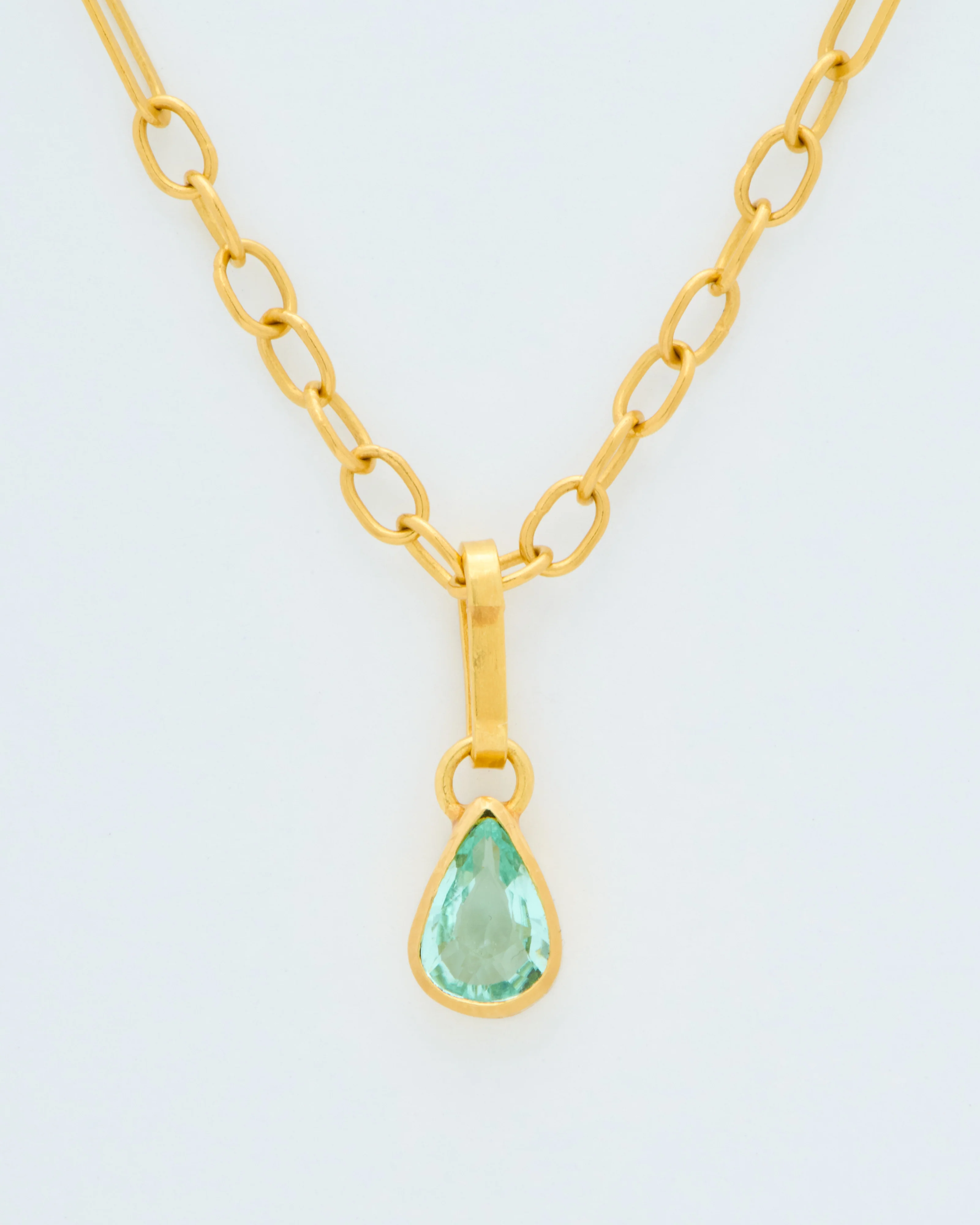 paraiba pear pendant - Image 2