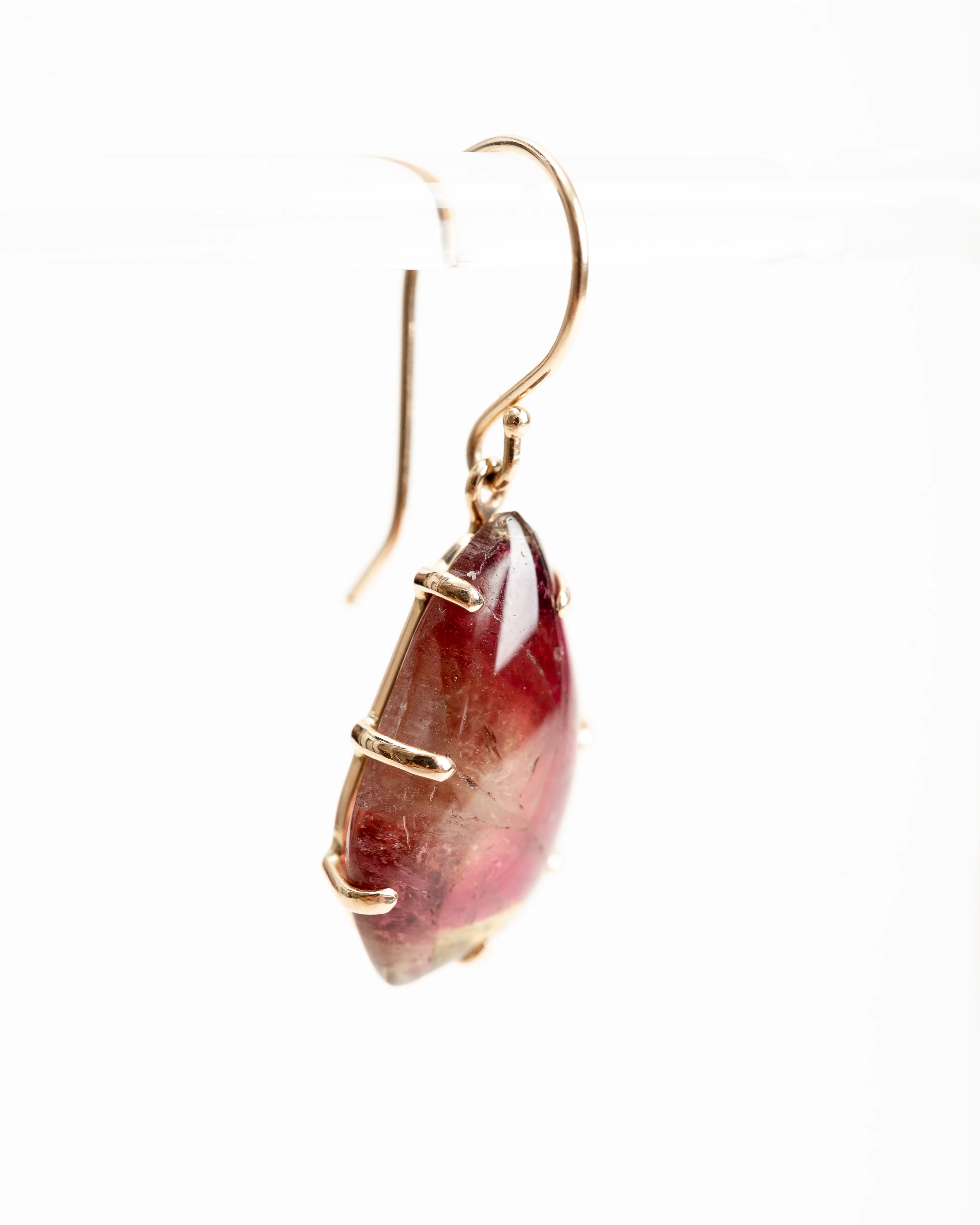 watermelon tourmaline earrings - Image 4