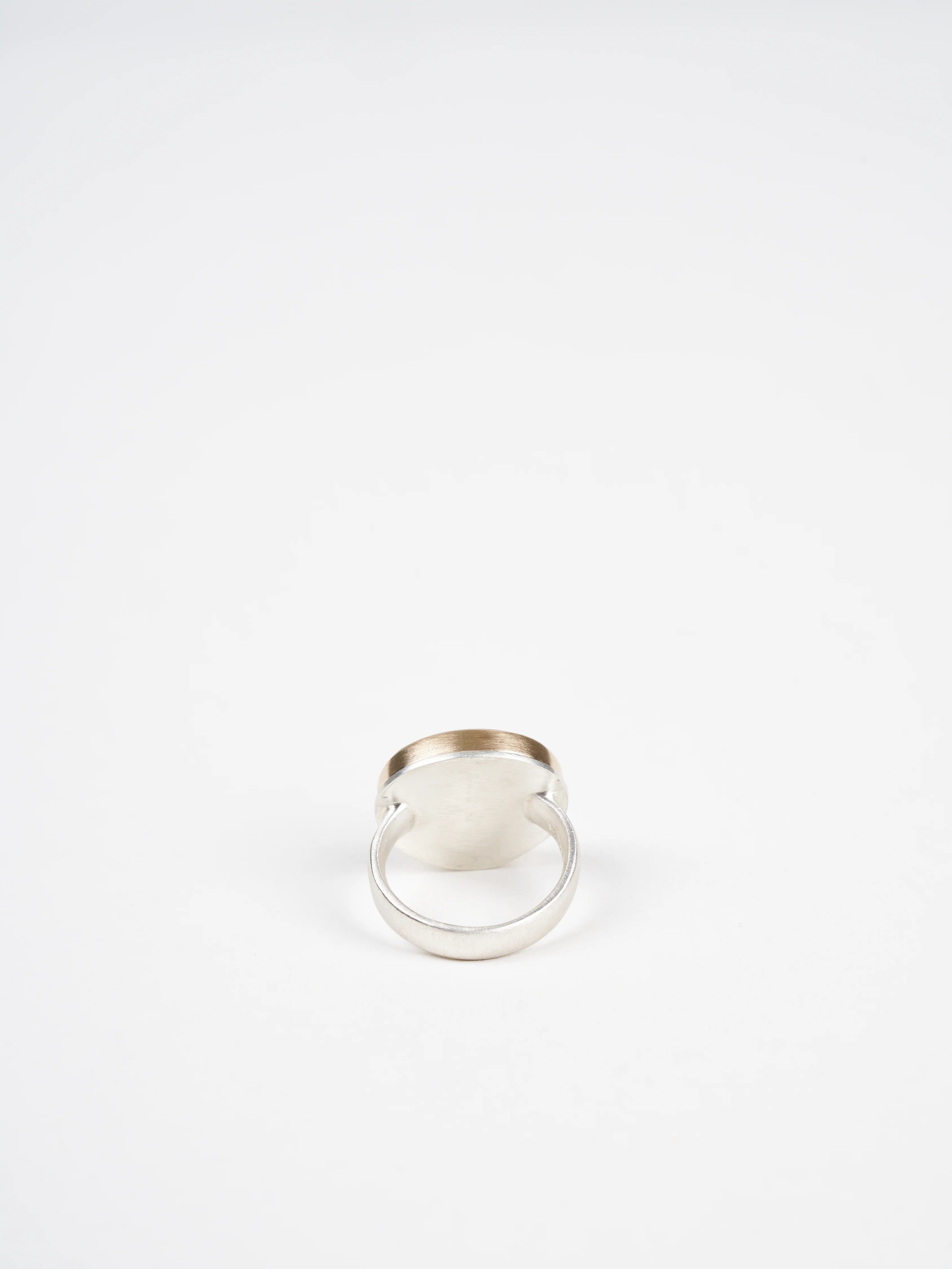 black mother of pearl & diamond ring - Image 3