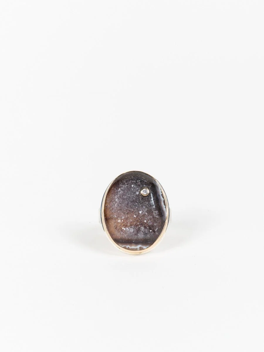 bali dark drusy ring - Image 2