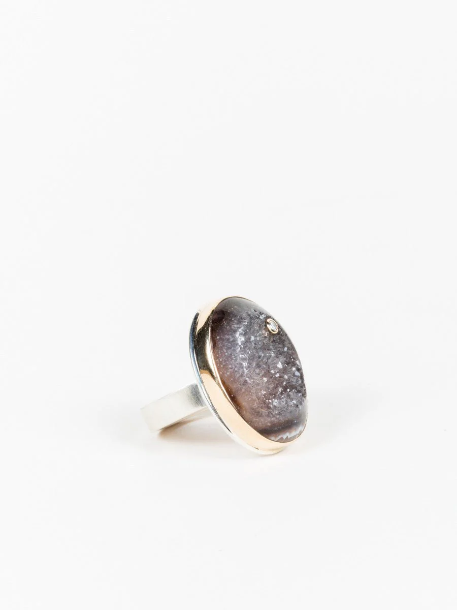bali dark drusy ring - Image 3