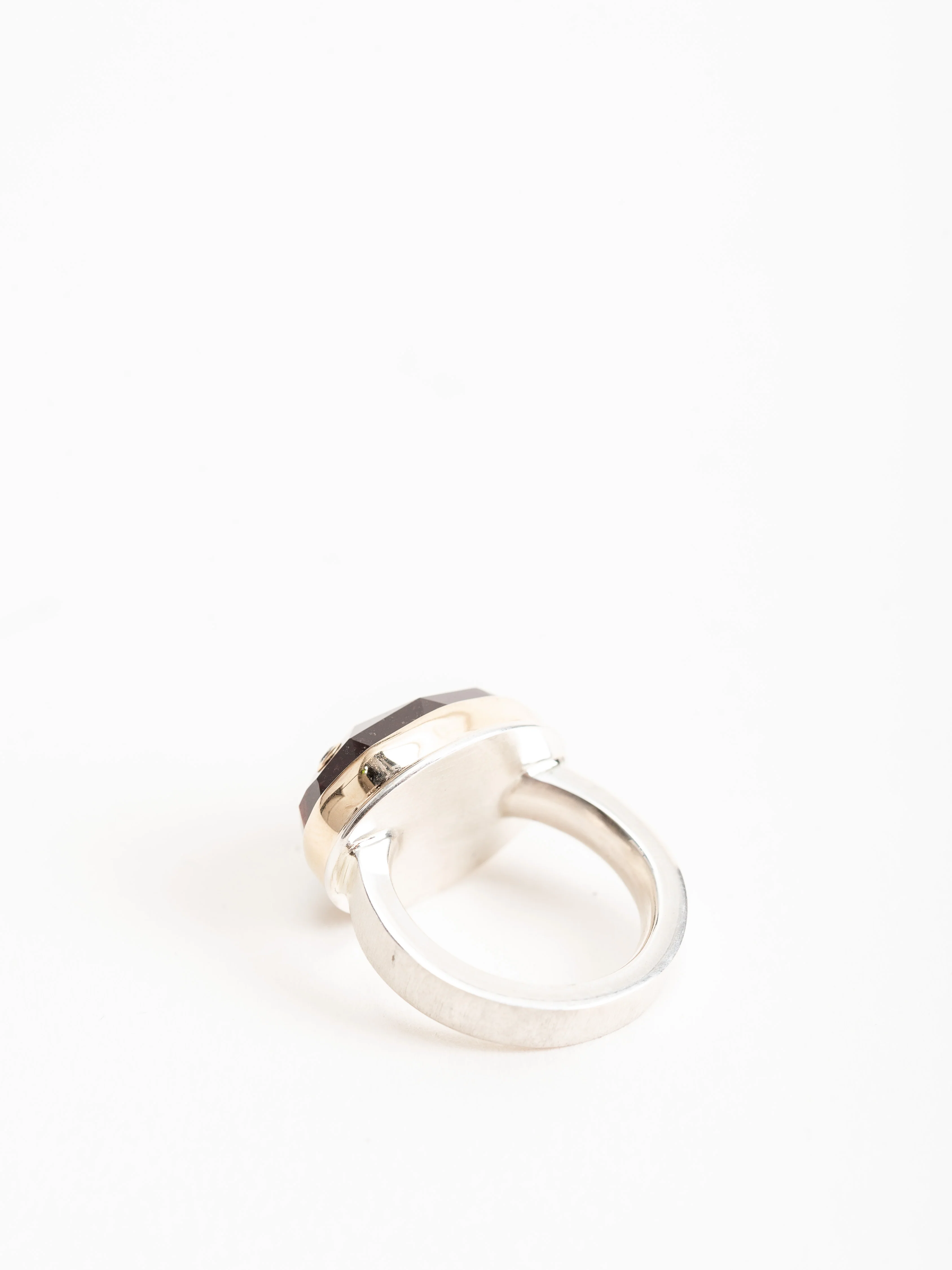 blood tiger's eye & diamond ring - Image 4