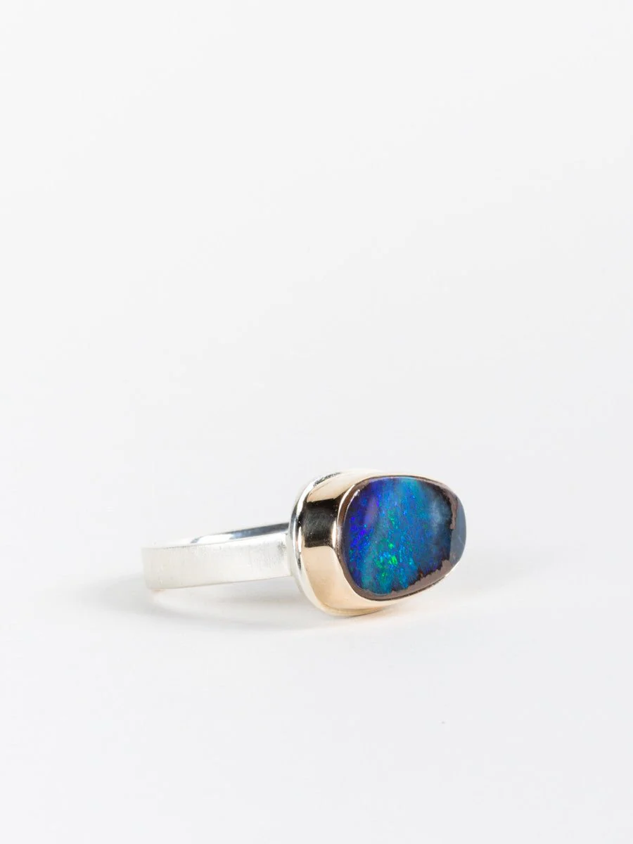 boulder opal ring - Image 3