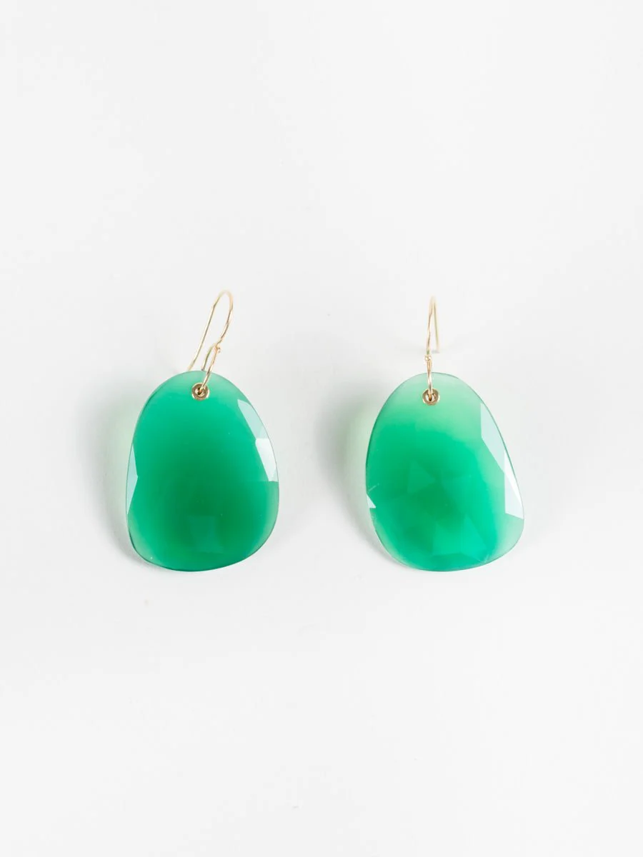 green onyx earrings - Image 3