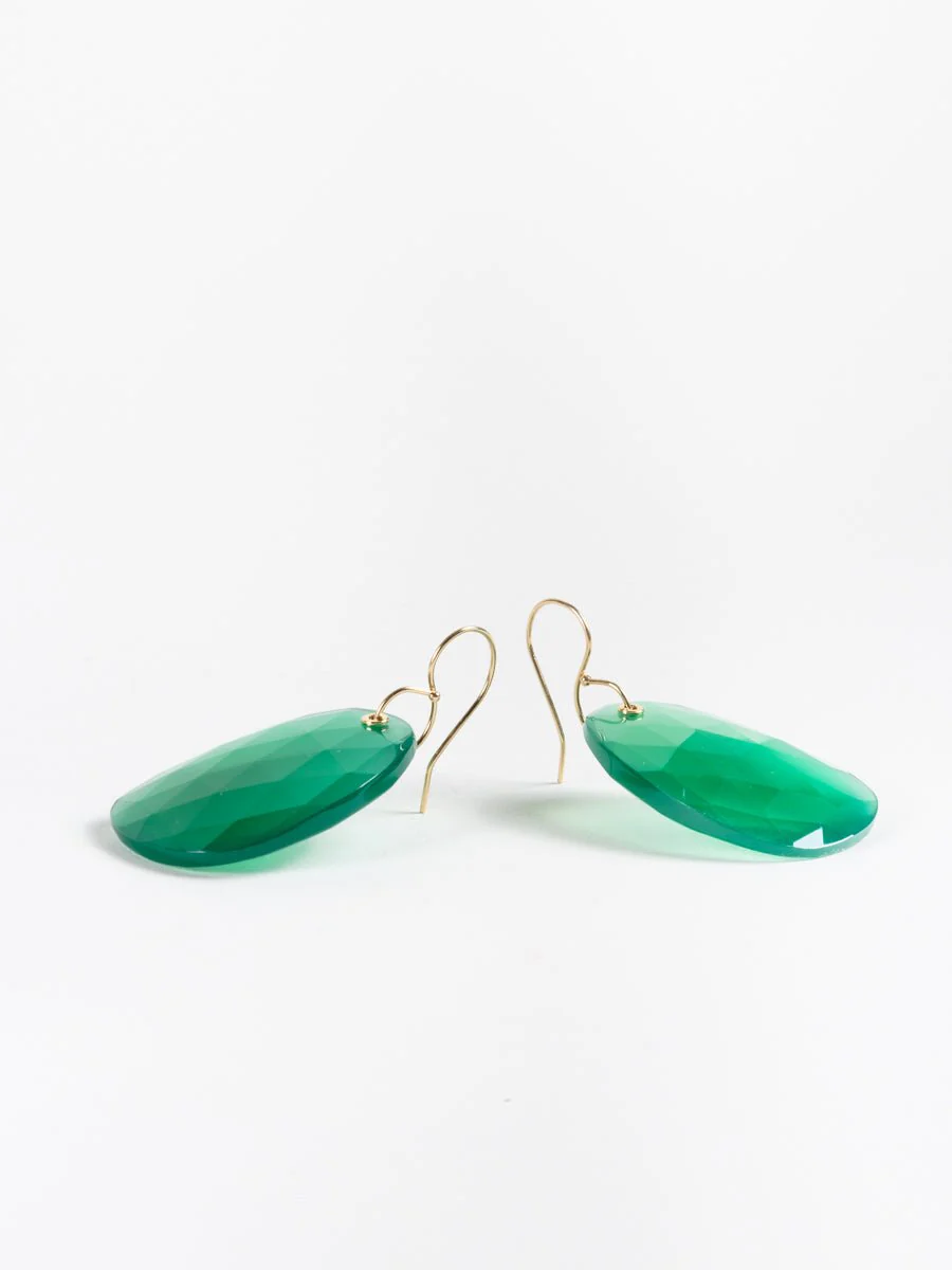 green onyx earrings - Image 4