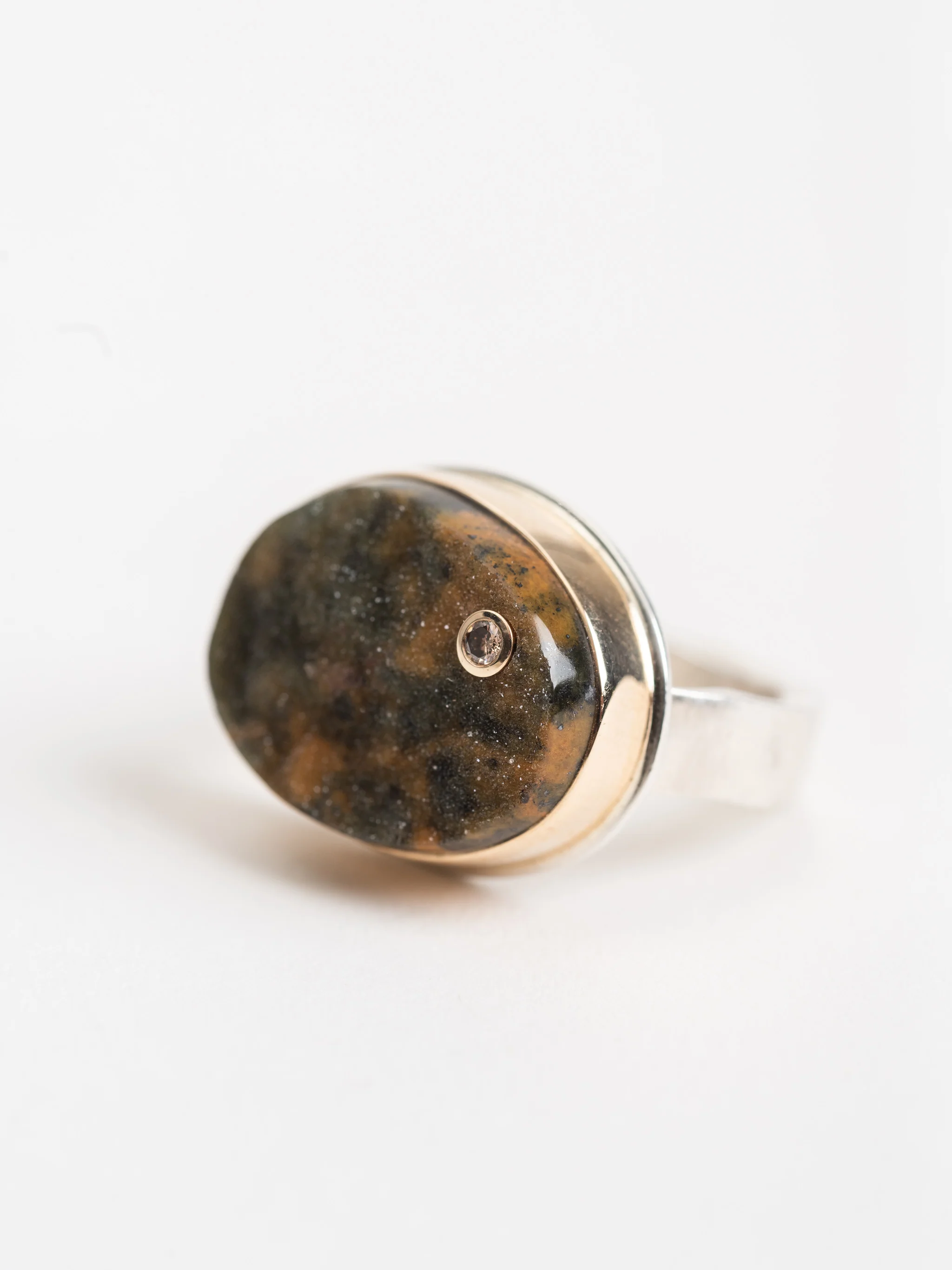 green turkish druzy ring - Image 4