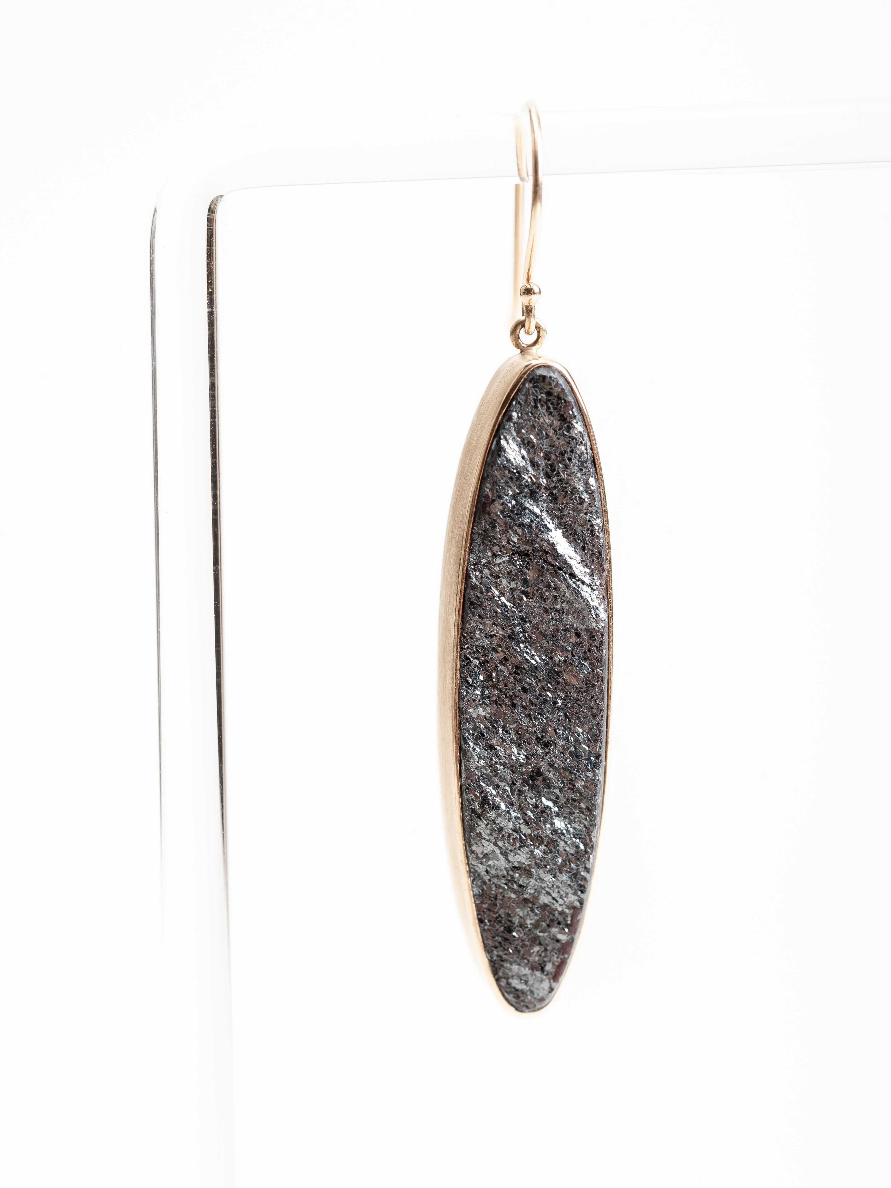 marquise hematite earring - Image 2