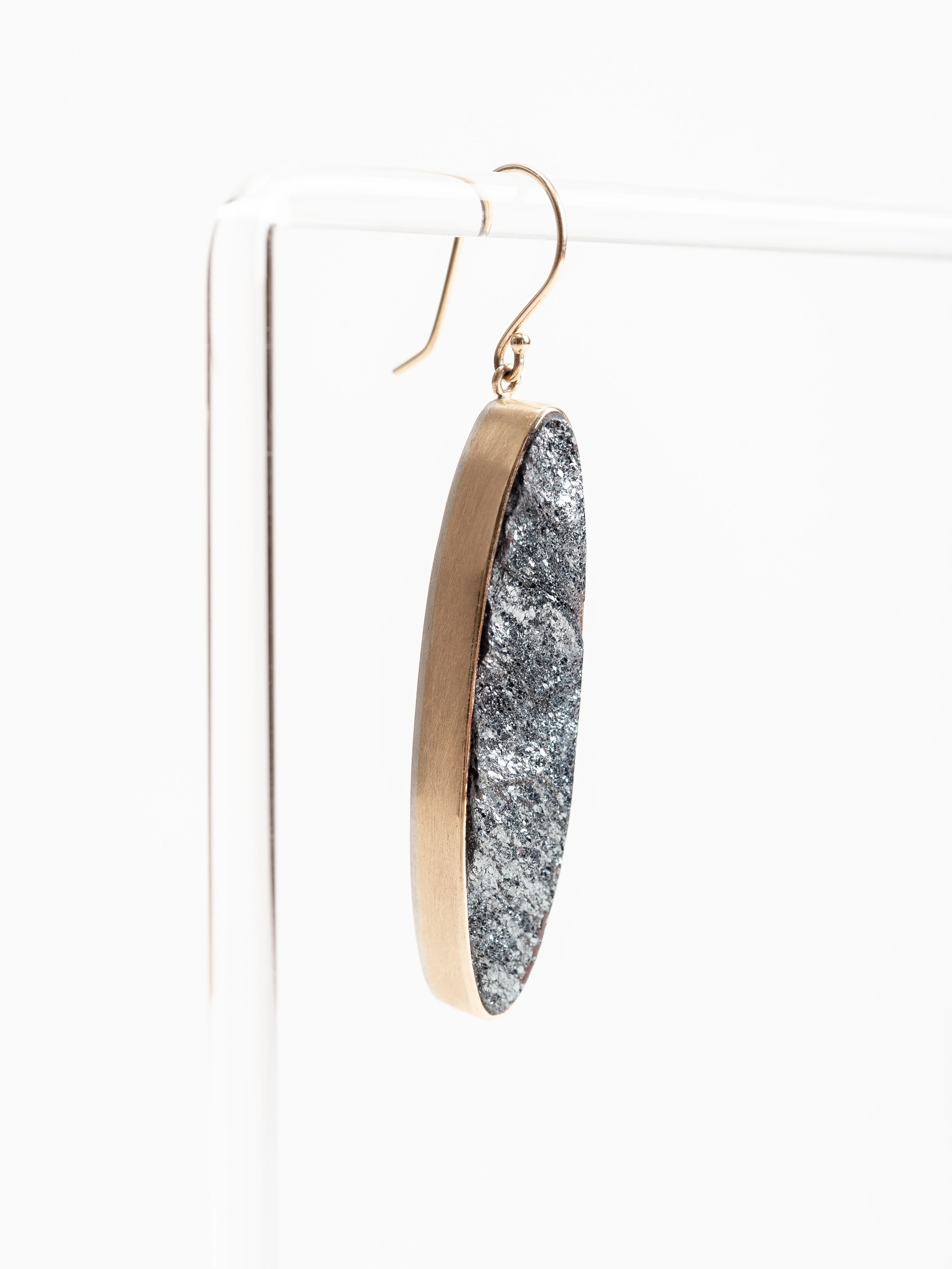 marquise hematite earring - Image 3