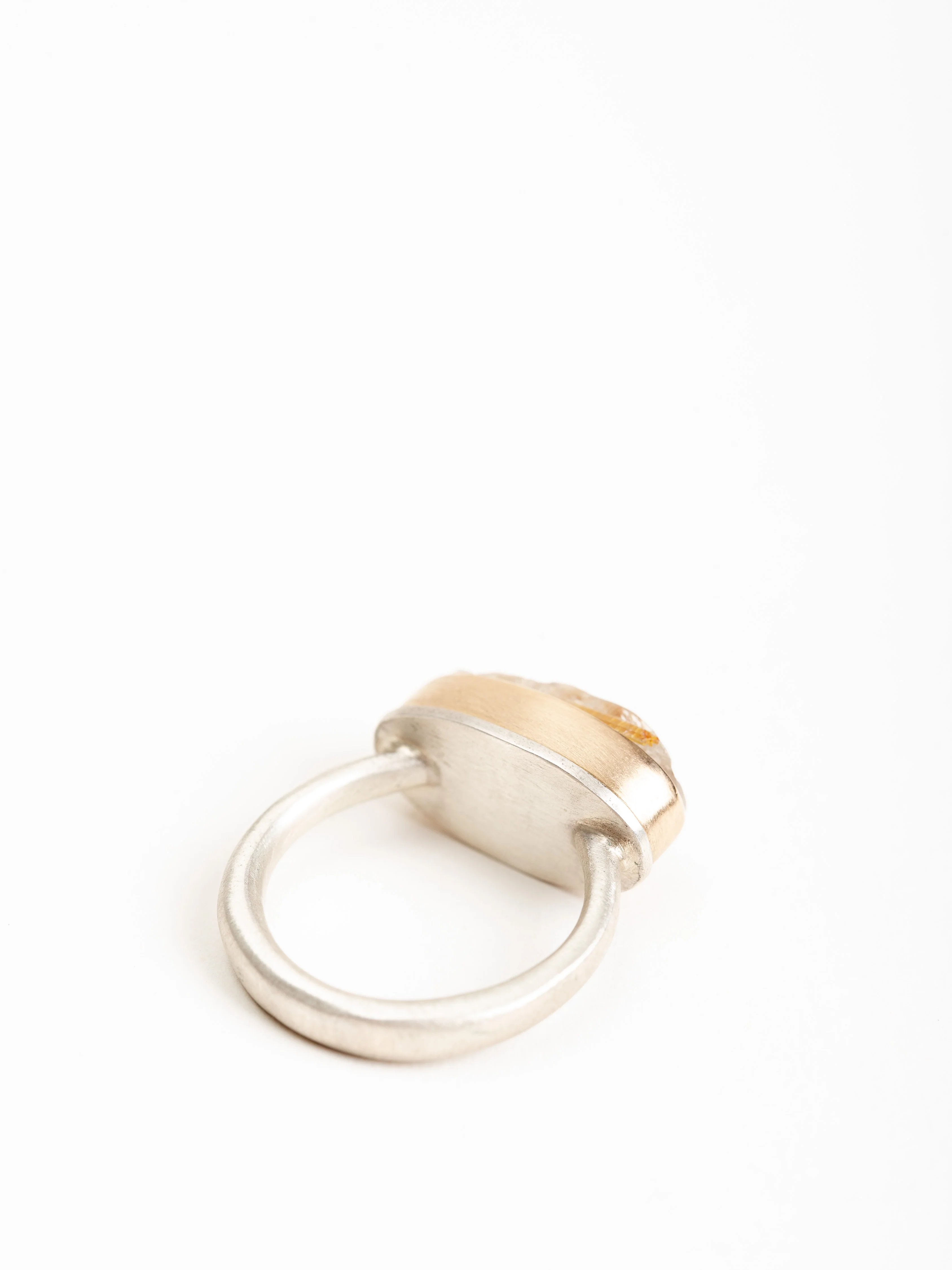 oval rutilated quartz ring - Image 3