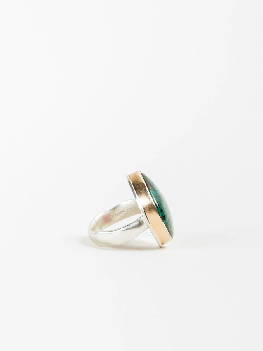 chrysocolla ring - Image 3