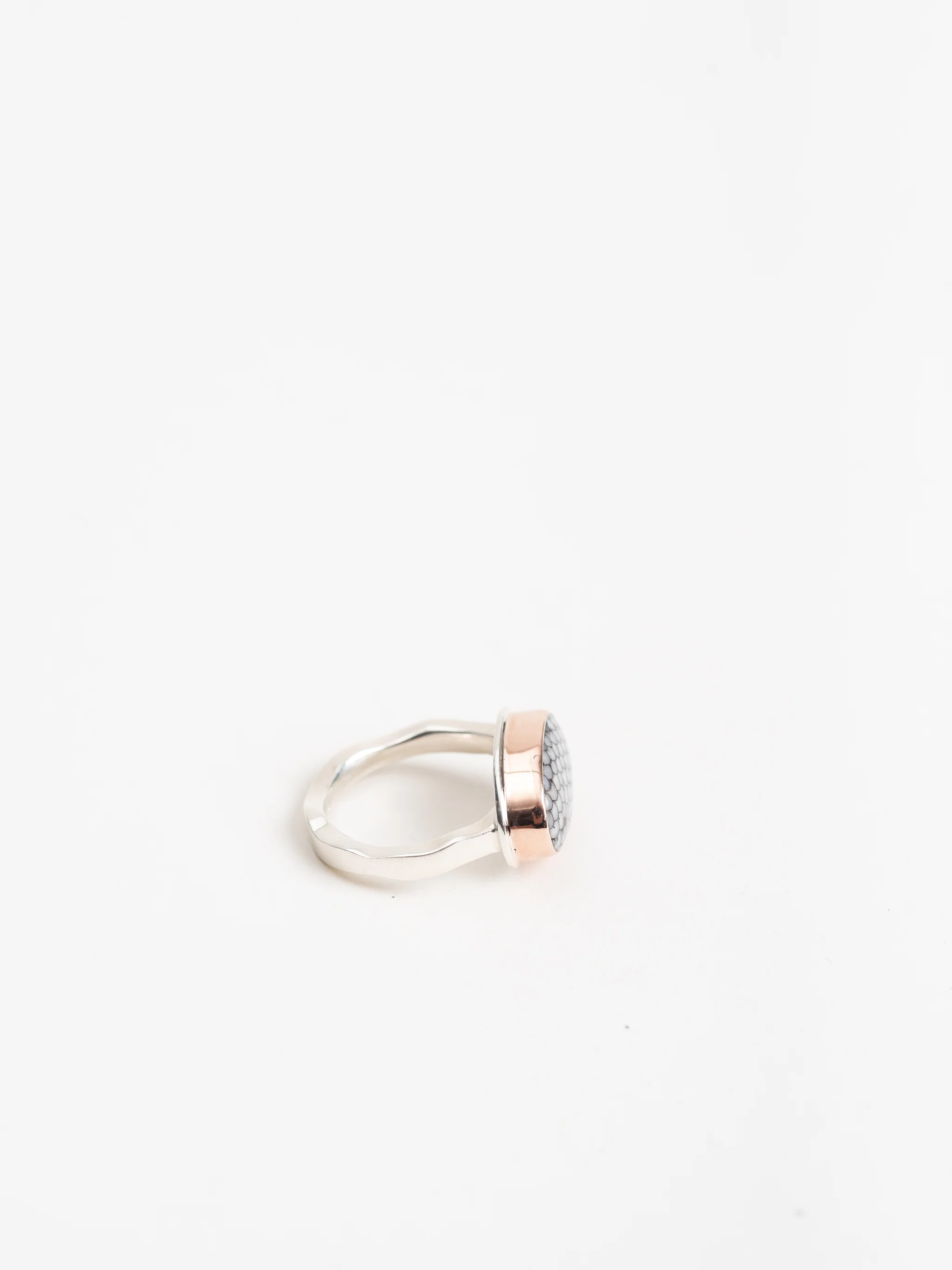 snakeskin agate ring - Image 2