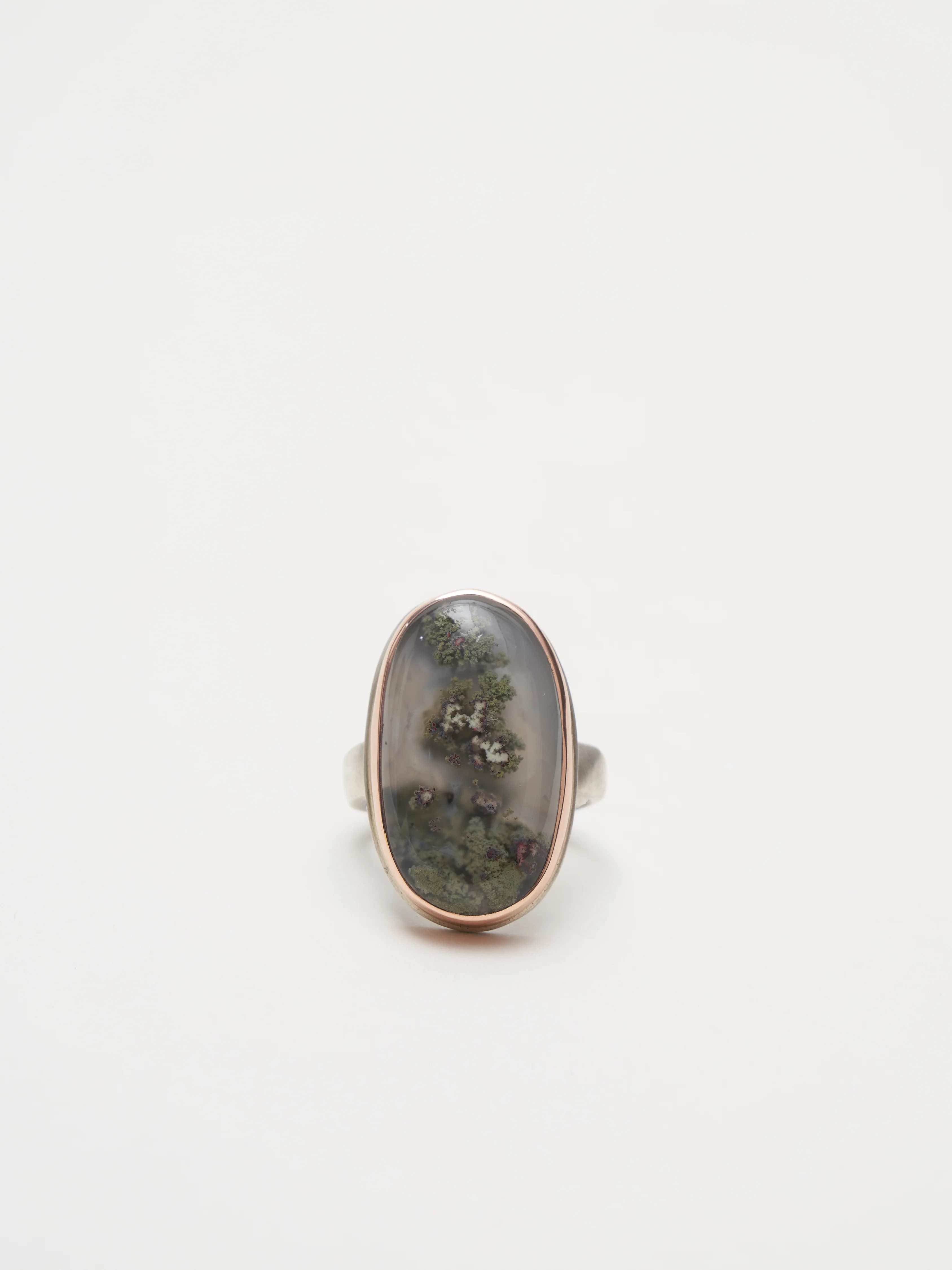 moss agate ring