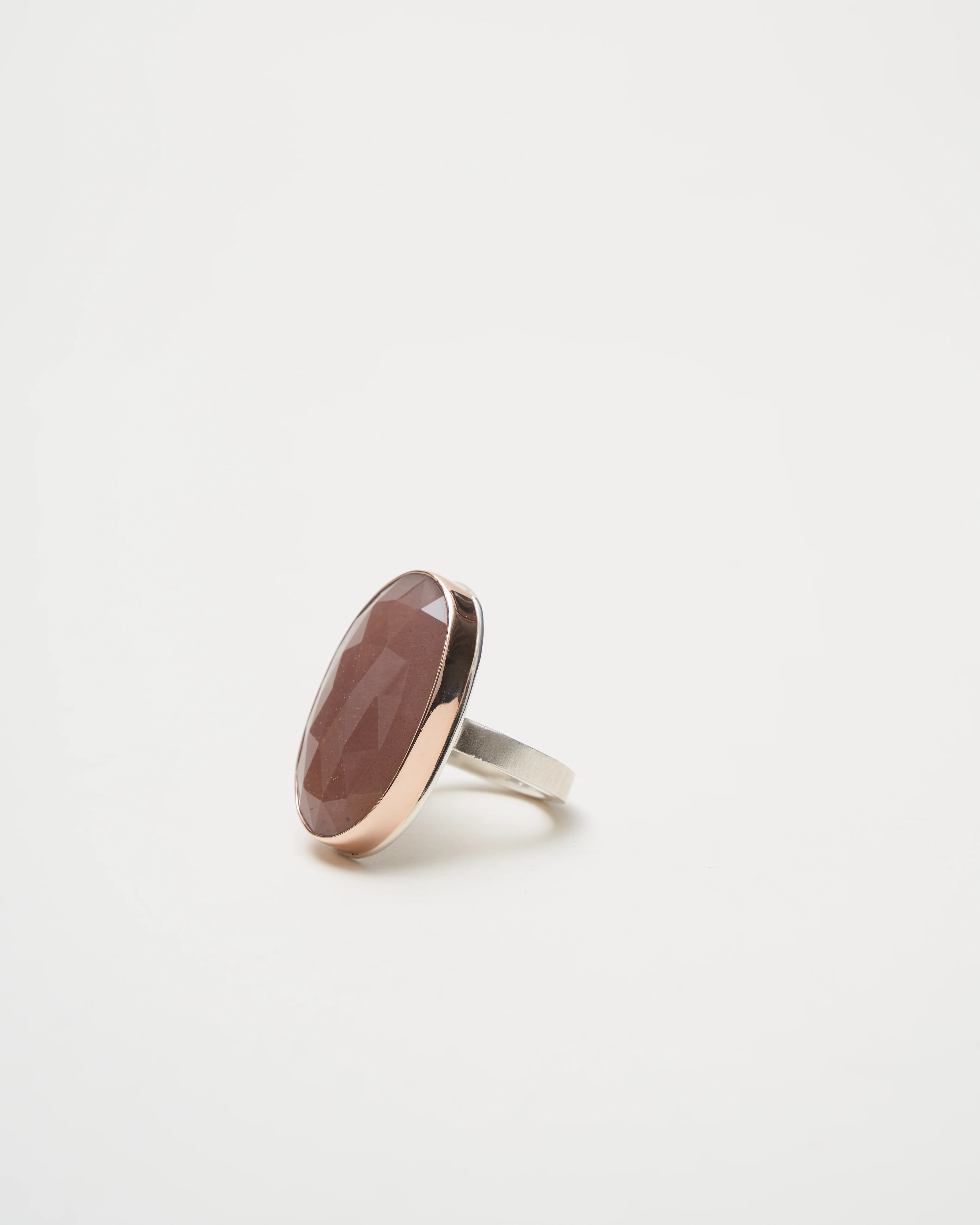 chocolate moonstone ring - Image 2