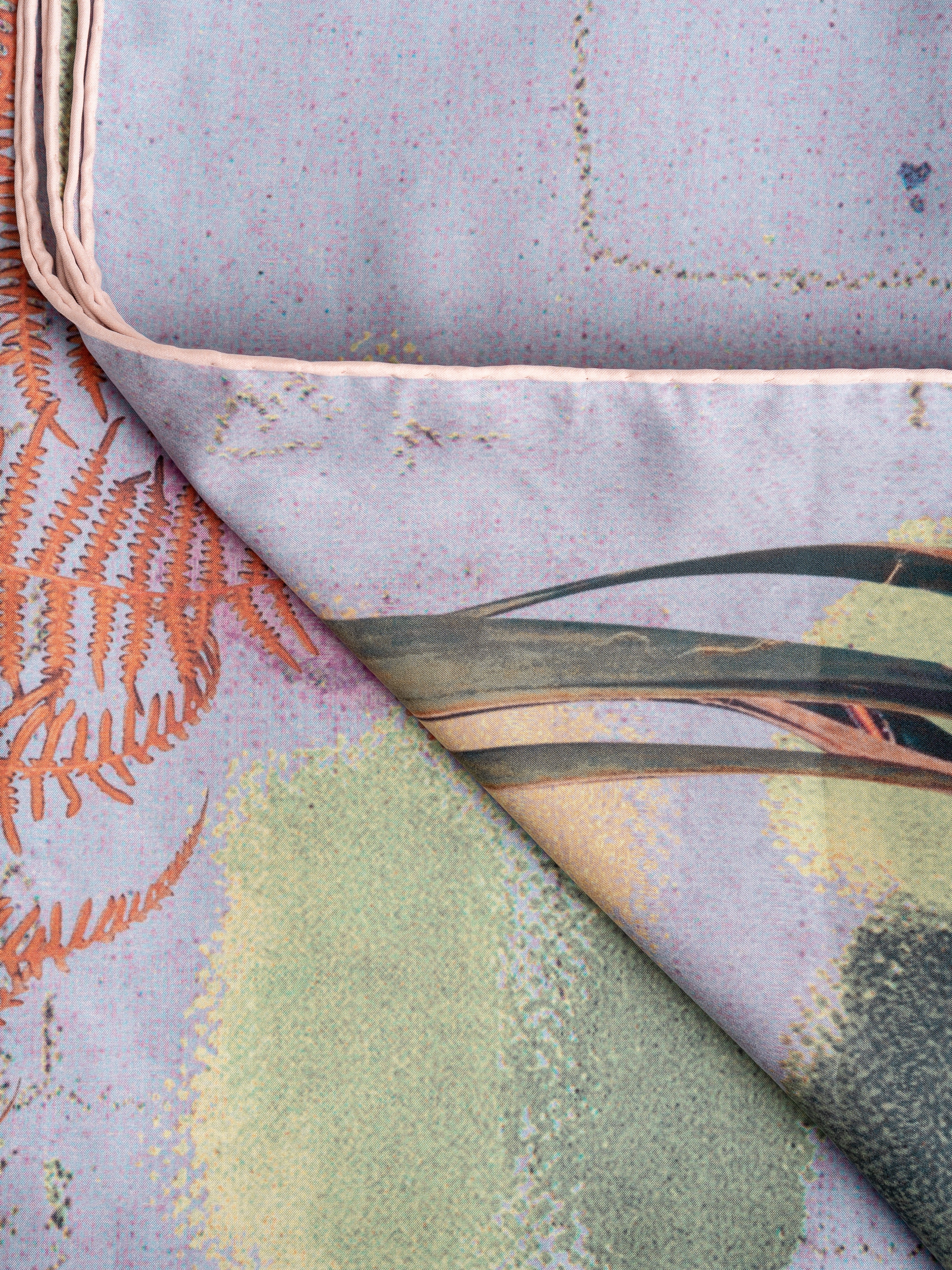 sketch square scarf - blue - Image 2