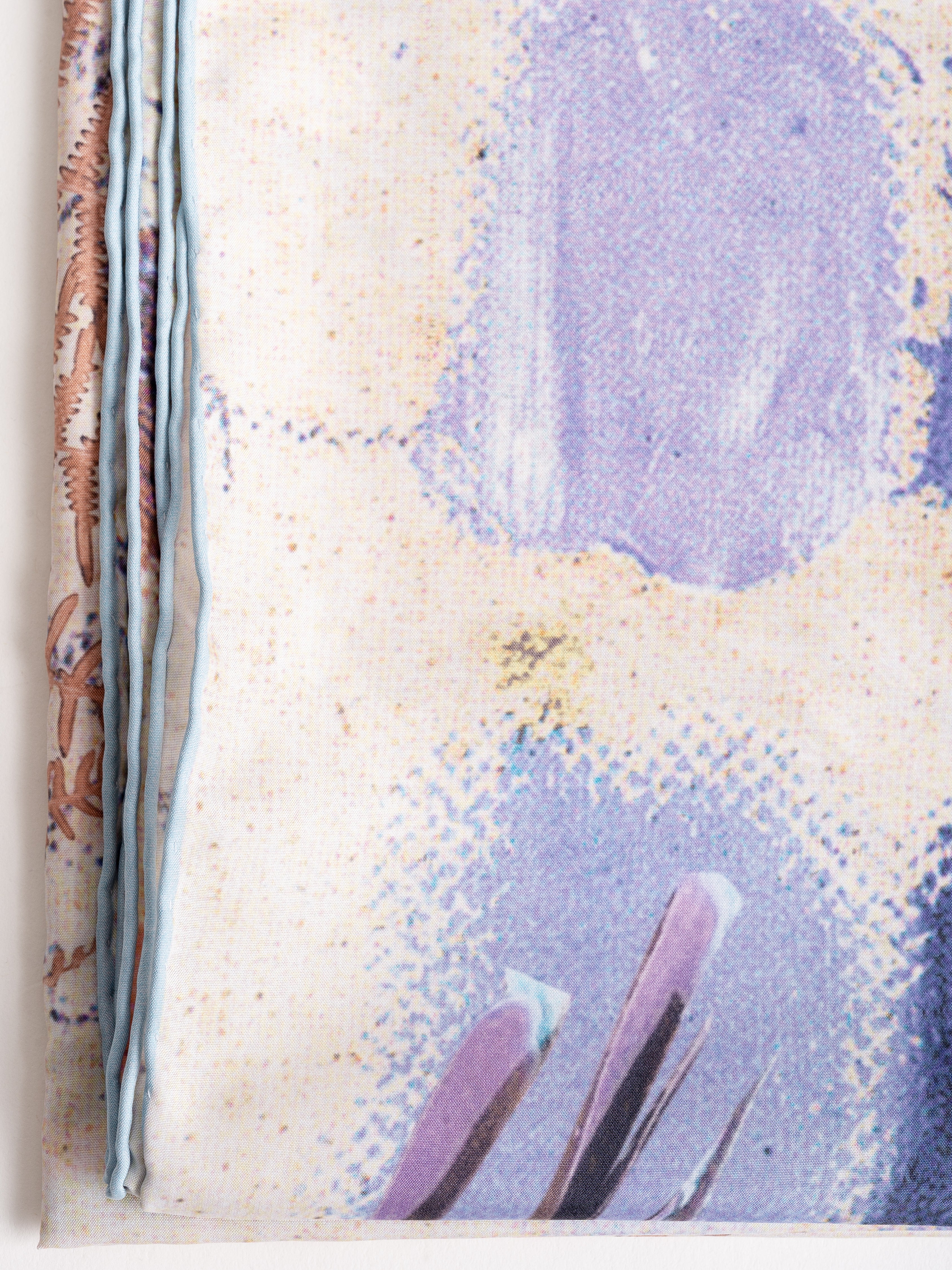 sketch square scarf - macaroon