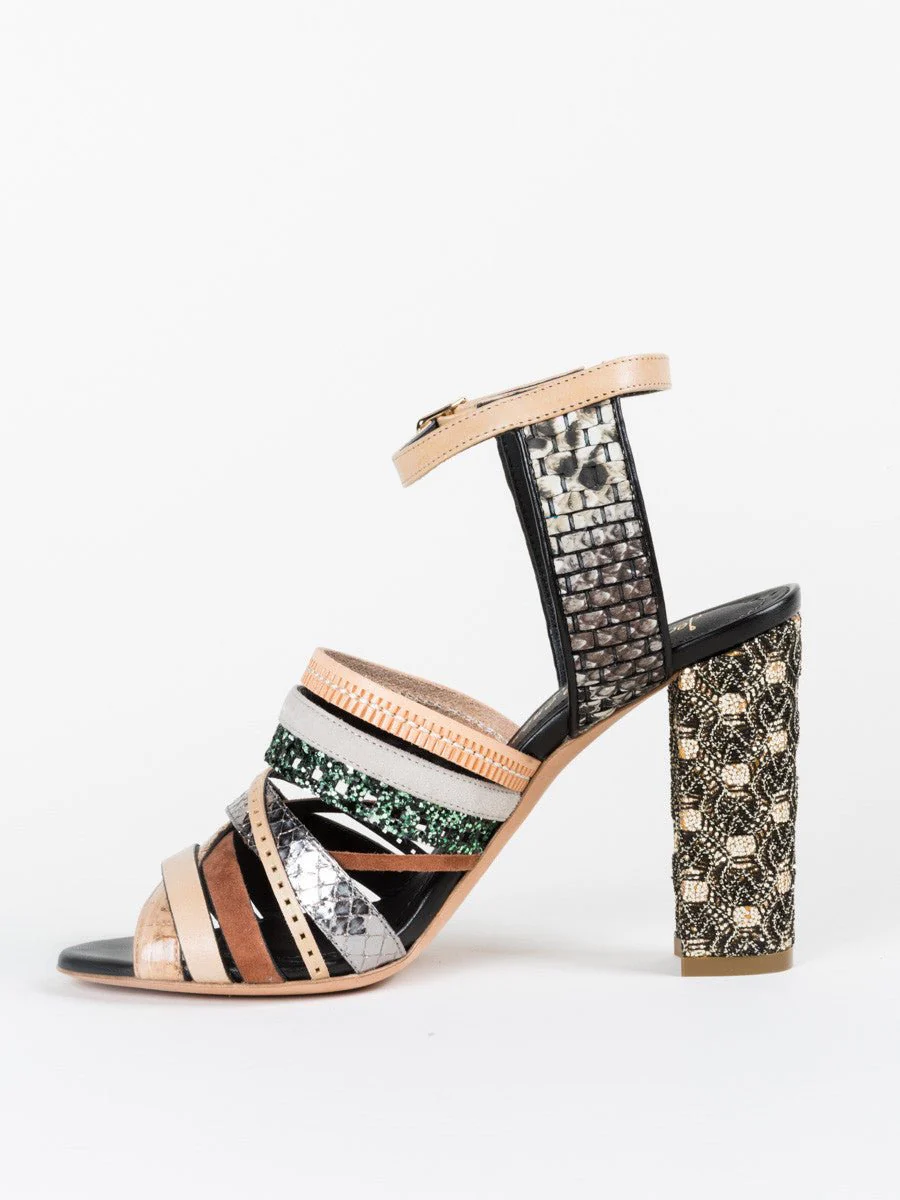 oscar multi-strap heel - Image 2