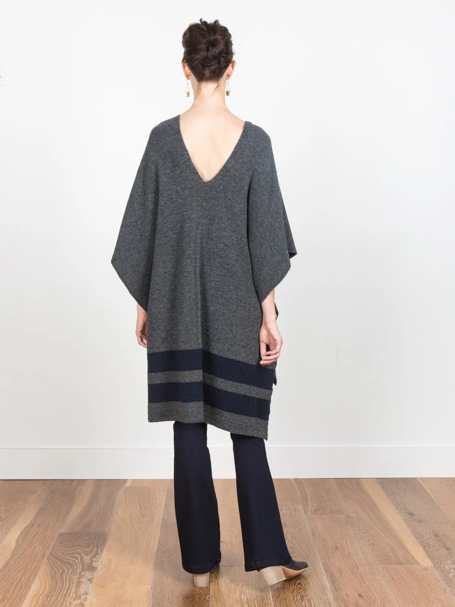 stripe poncho - Image 2