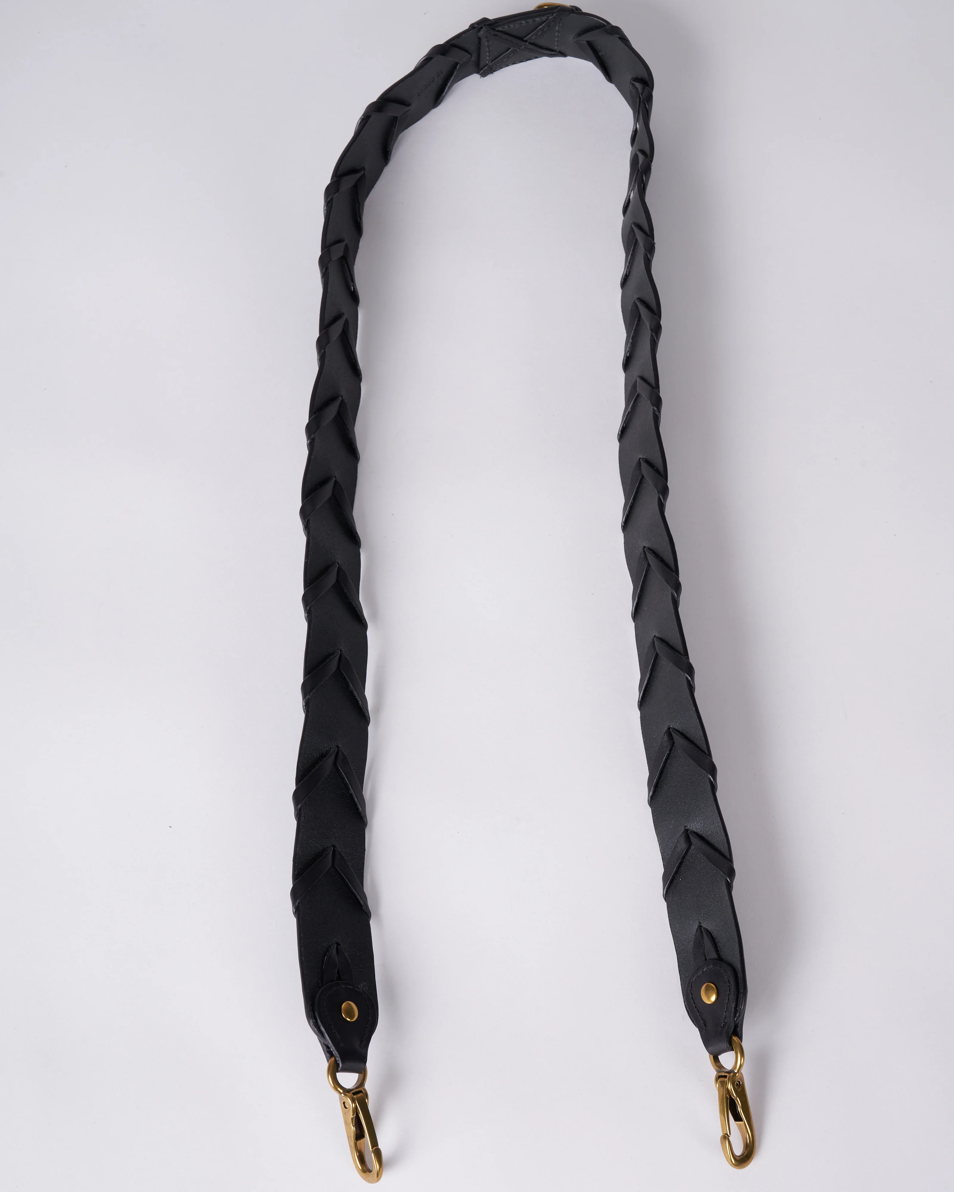 bandouliere tressee strap - noir brass - Image 2