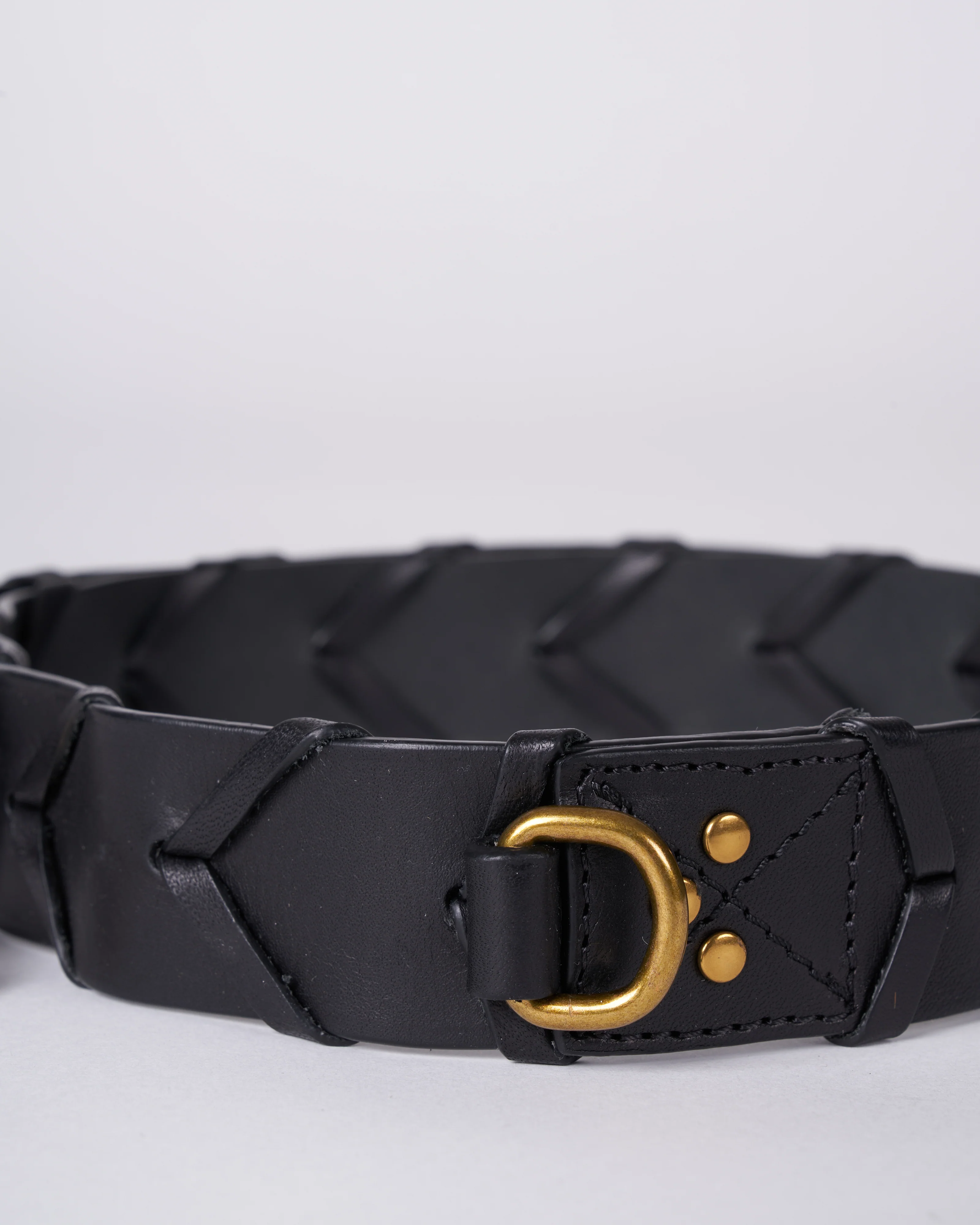 bandouliere tressee strap - noir brass - Image 4