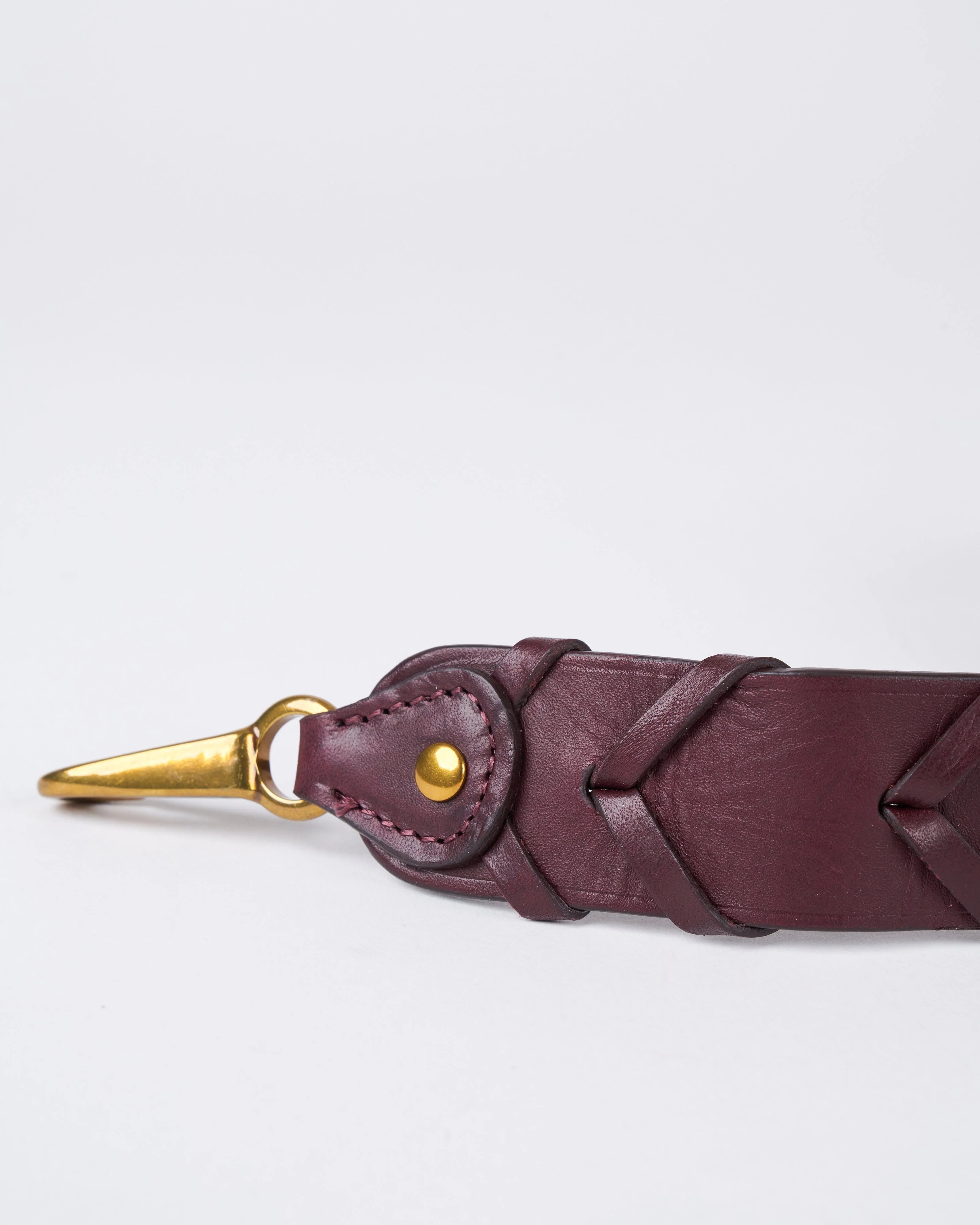bandouliere tressee strap - kirsch - Image 3
