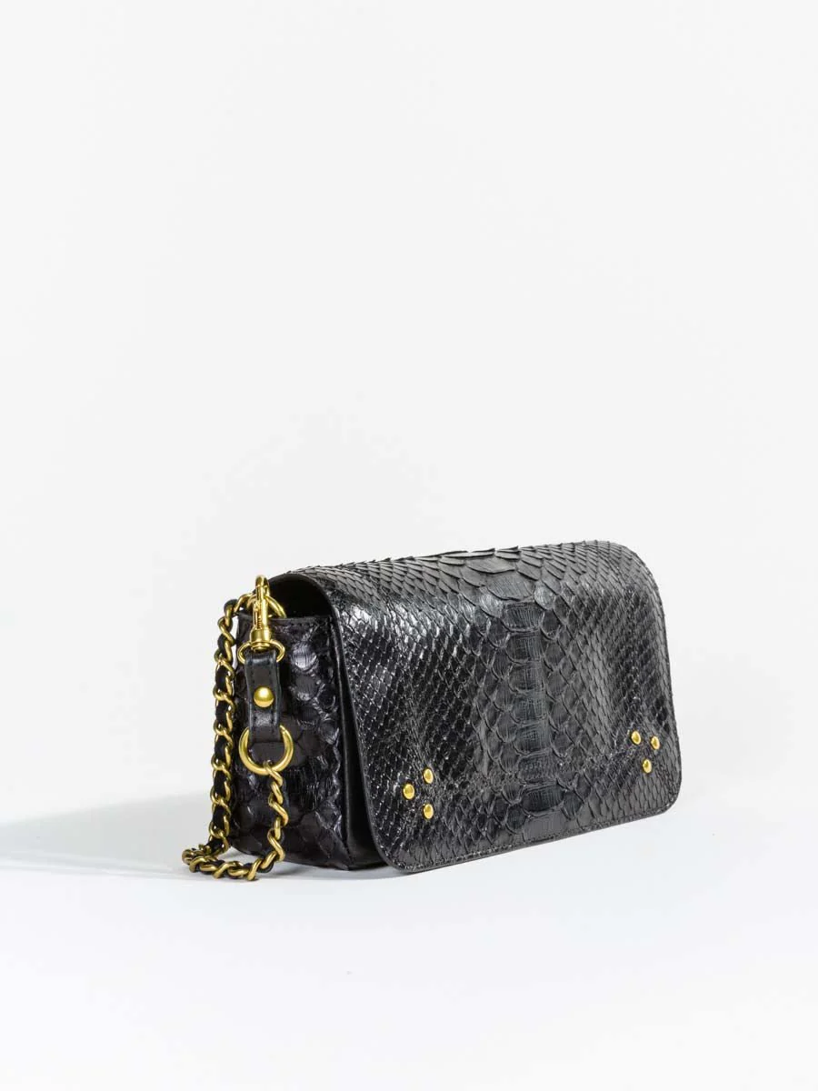 bob crossbody - black python - Image 2