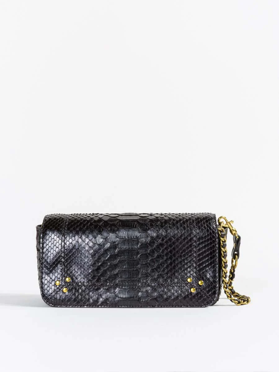 bob crossbody - black python - Image 4
