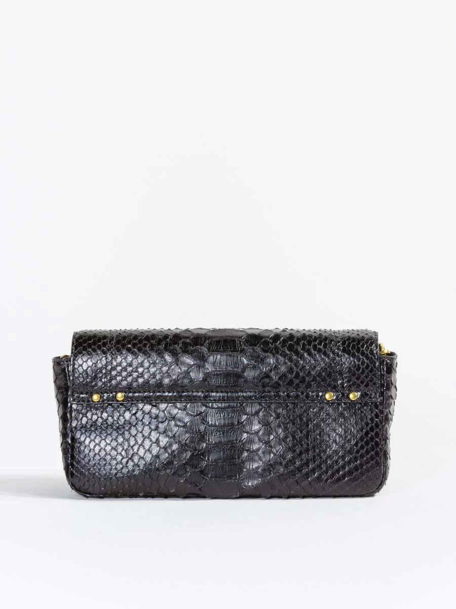 bob crossbody - black python - Image 5