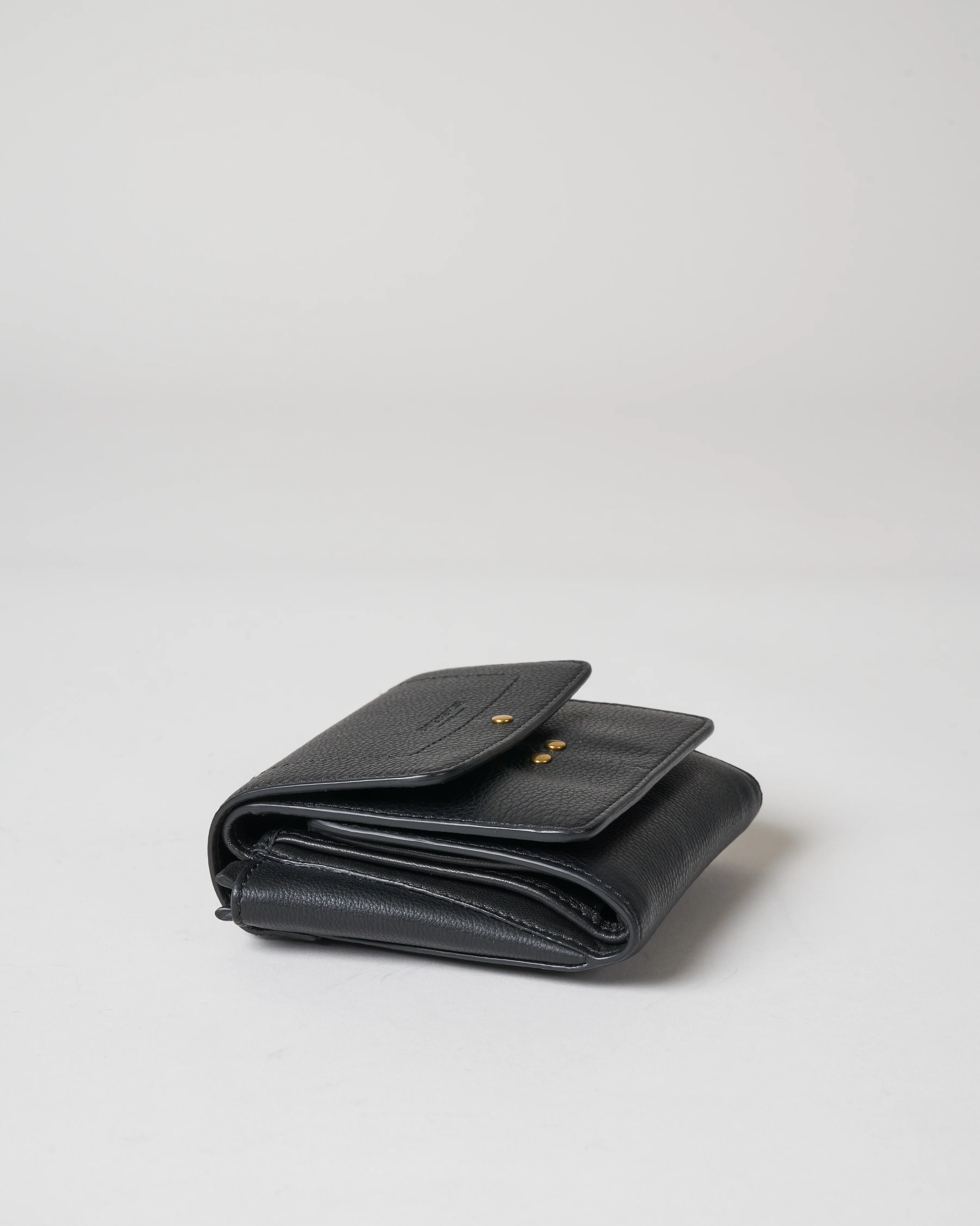 calfskin wallet - noir/brass - Image 3