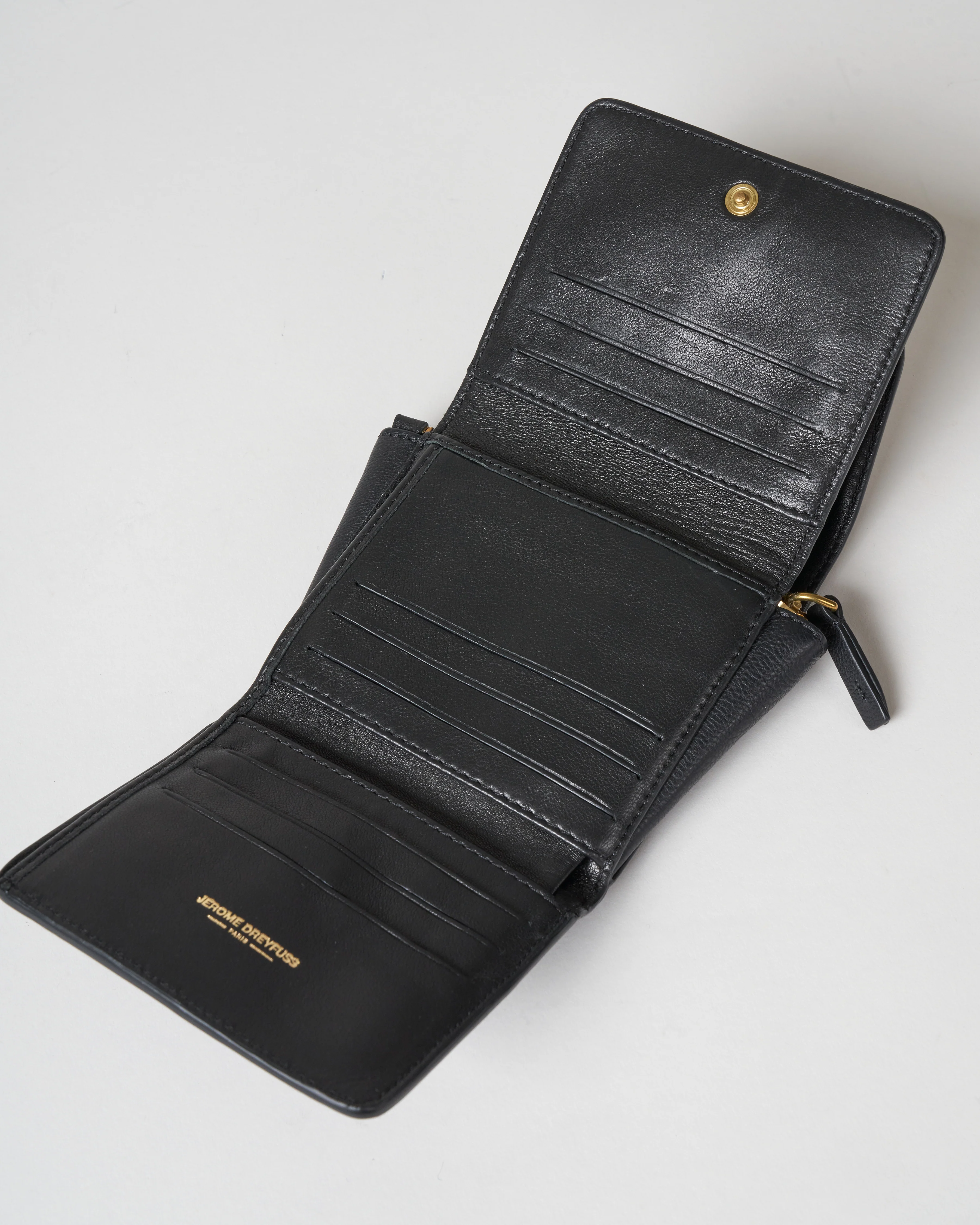 calfskin wallet - noir/brass - Image 5