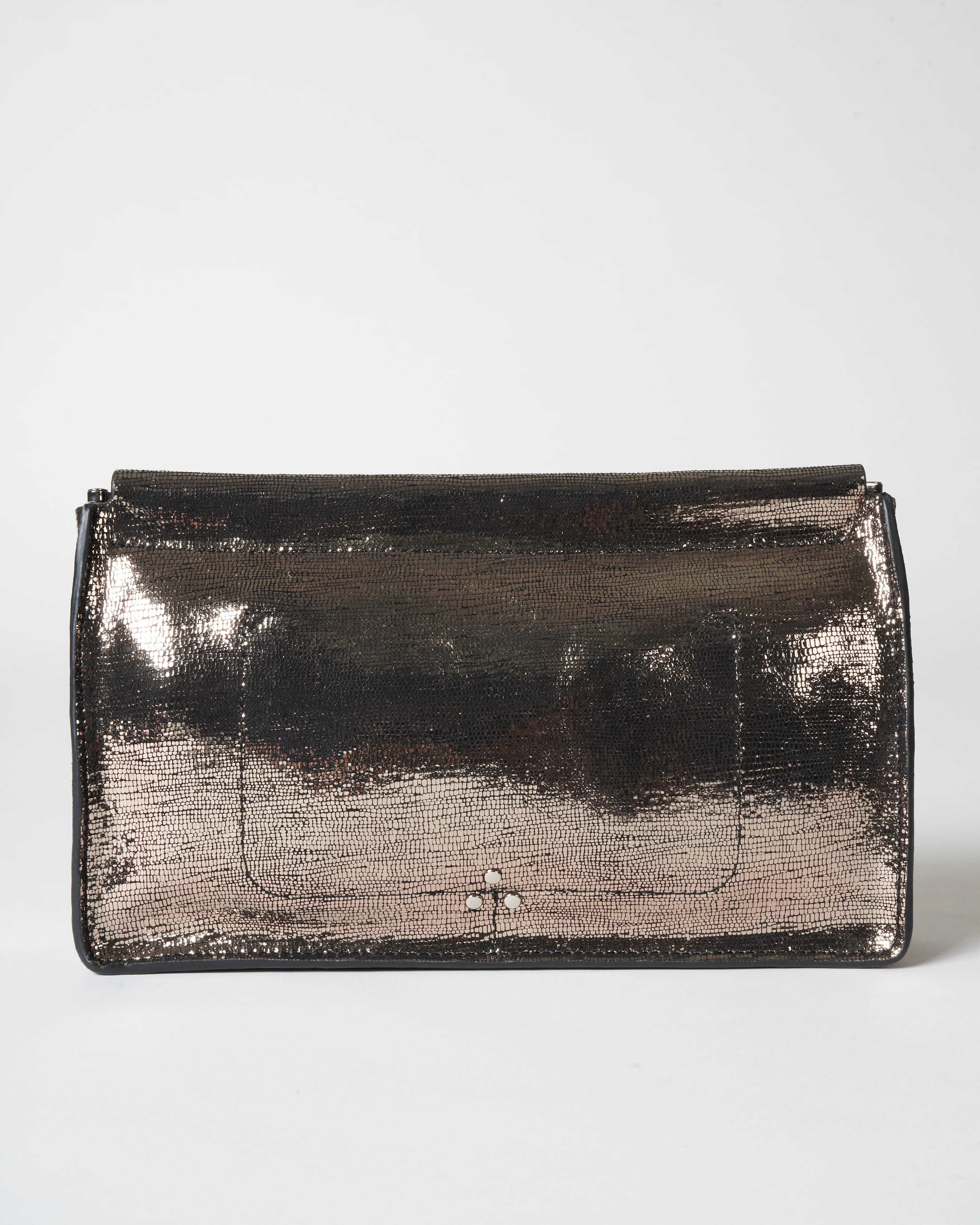 clic clac l clutch - lamé champagne - Image 2