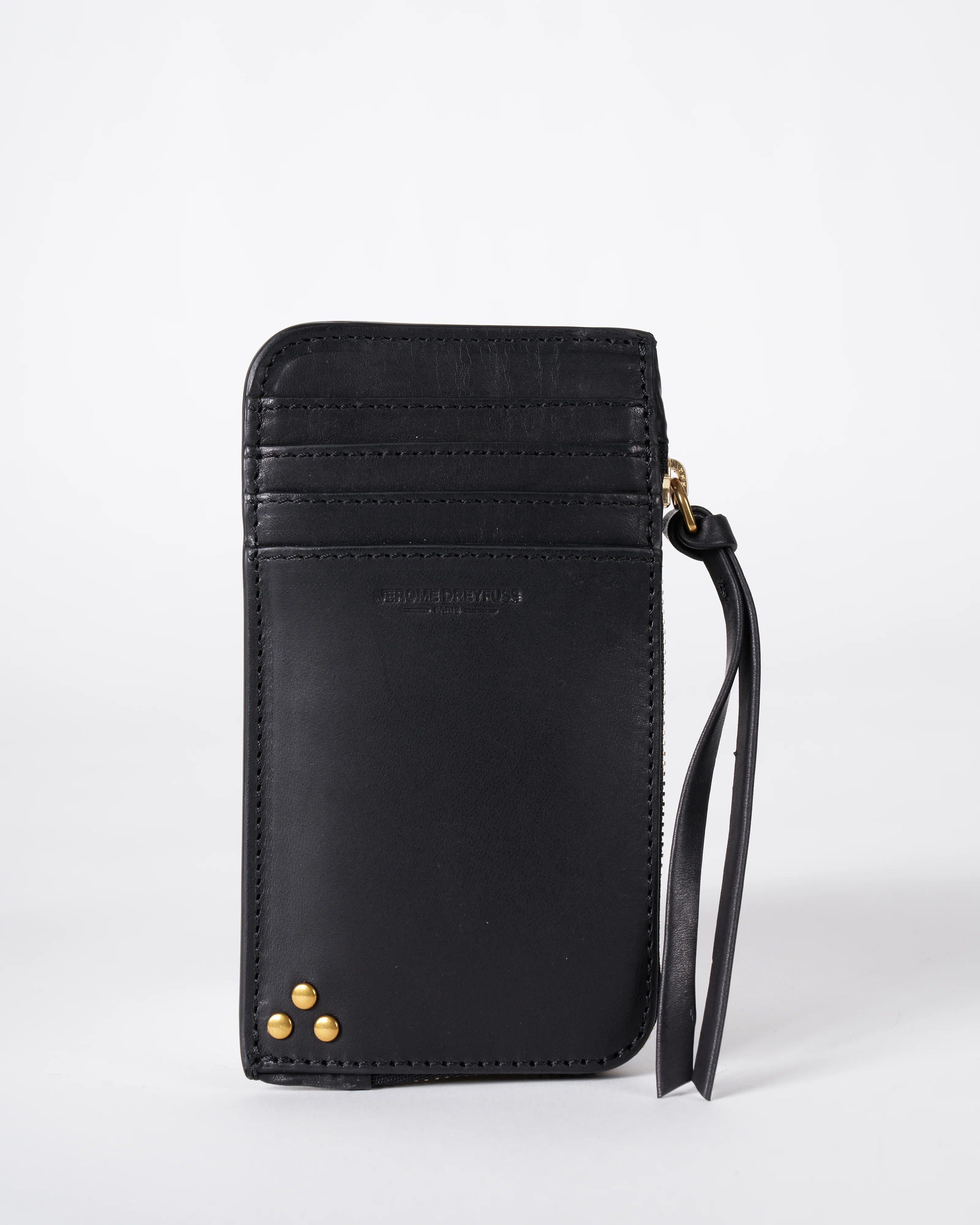 clyde wallet - noir brass