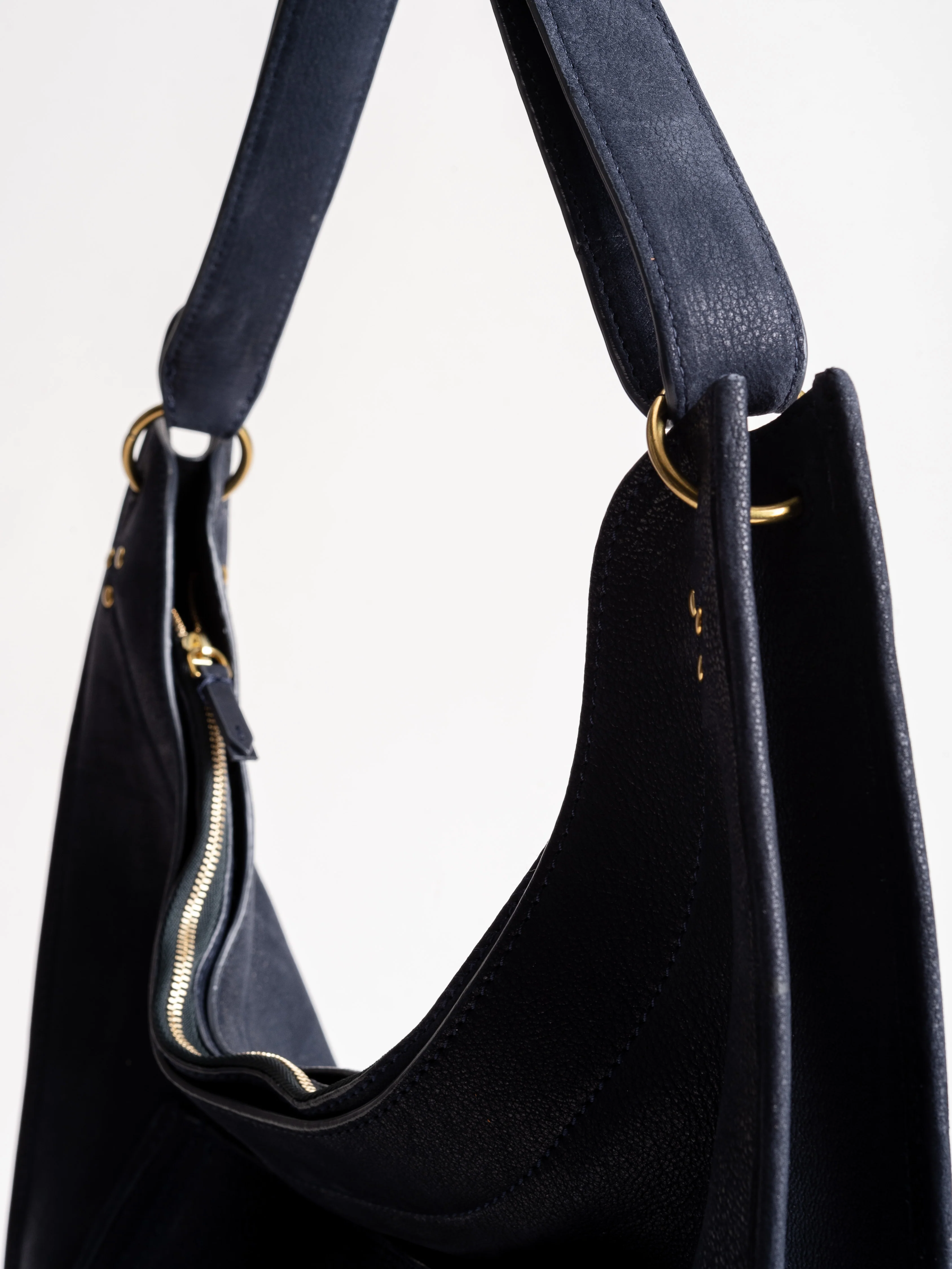 edgar goatskin hobo - marine - Image 3