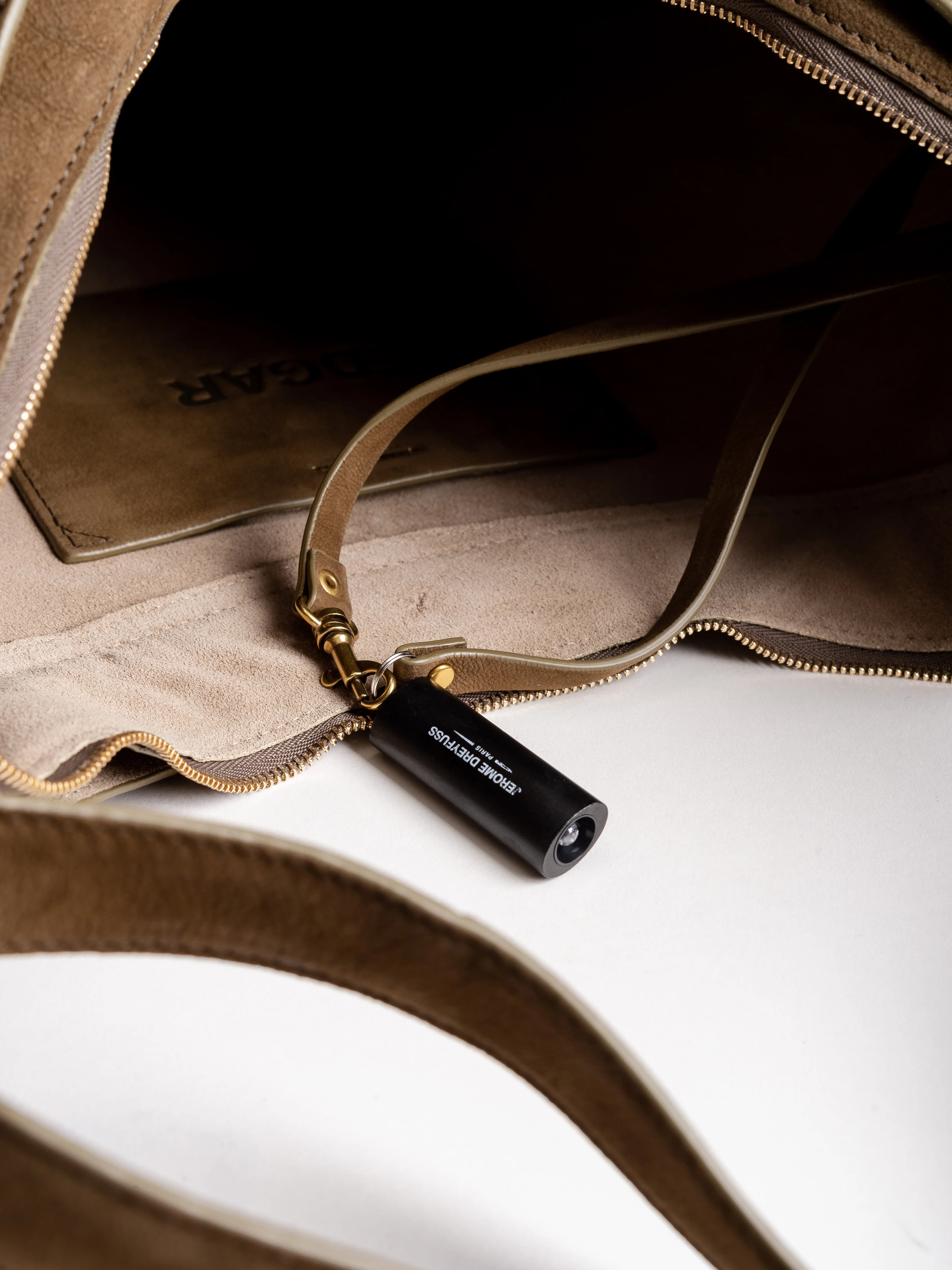 edgar goatskin nubuck hobo - kaki - Image 5