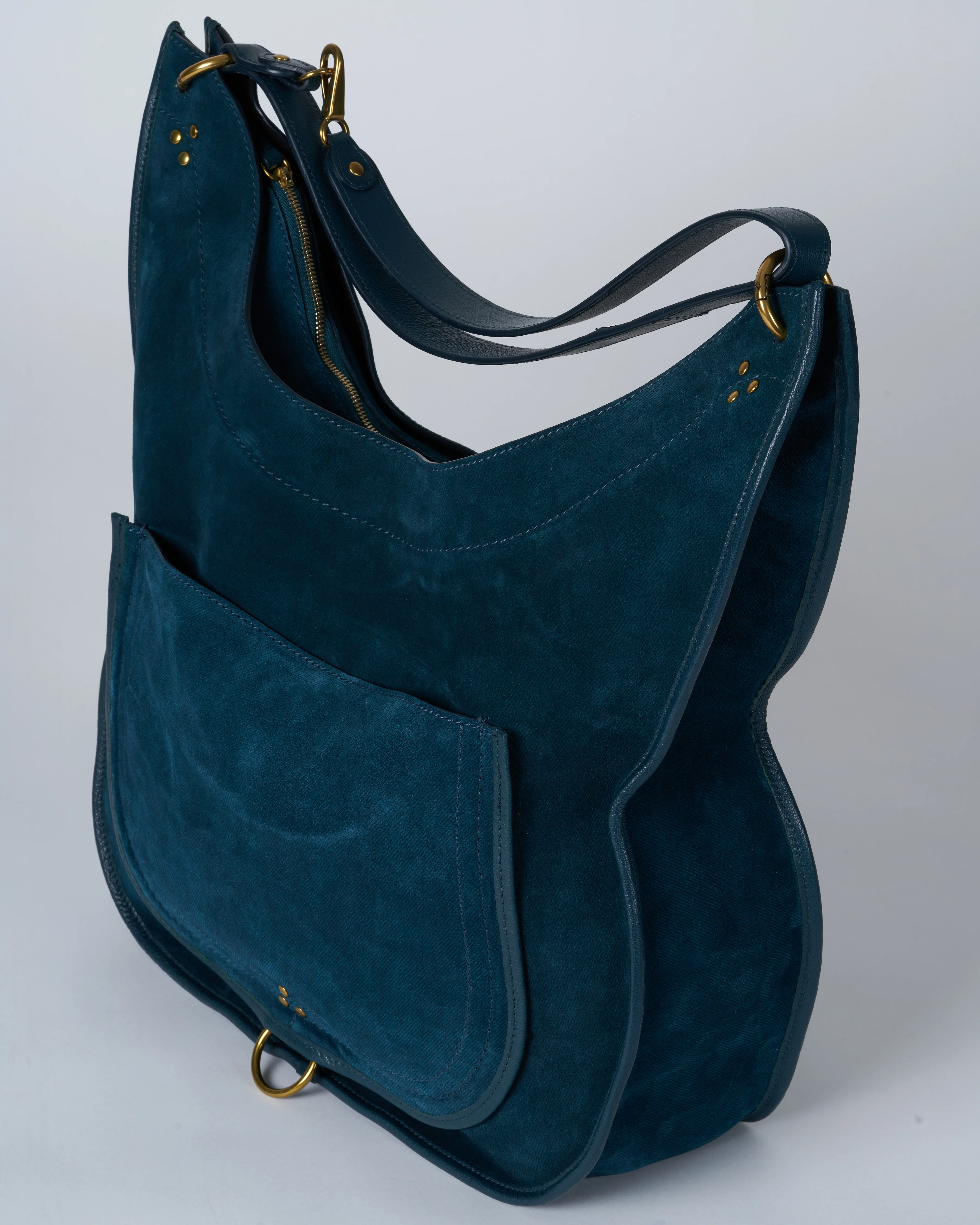 edgar bag l - jean's canard split suede - Image 5