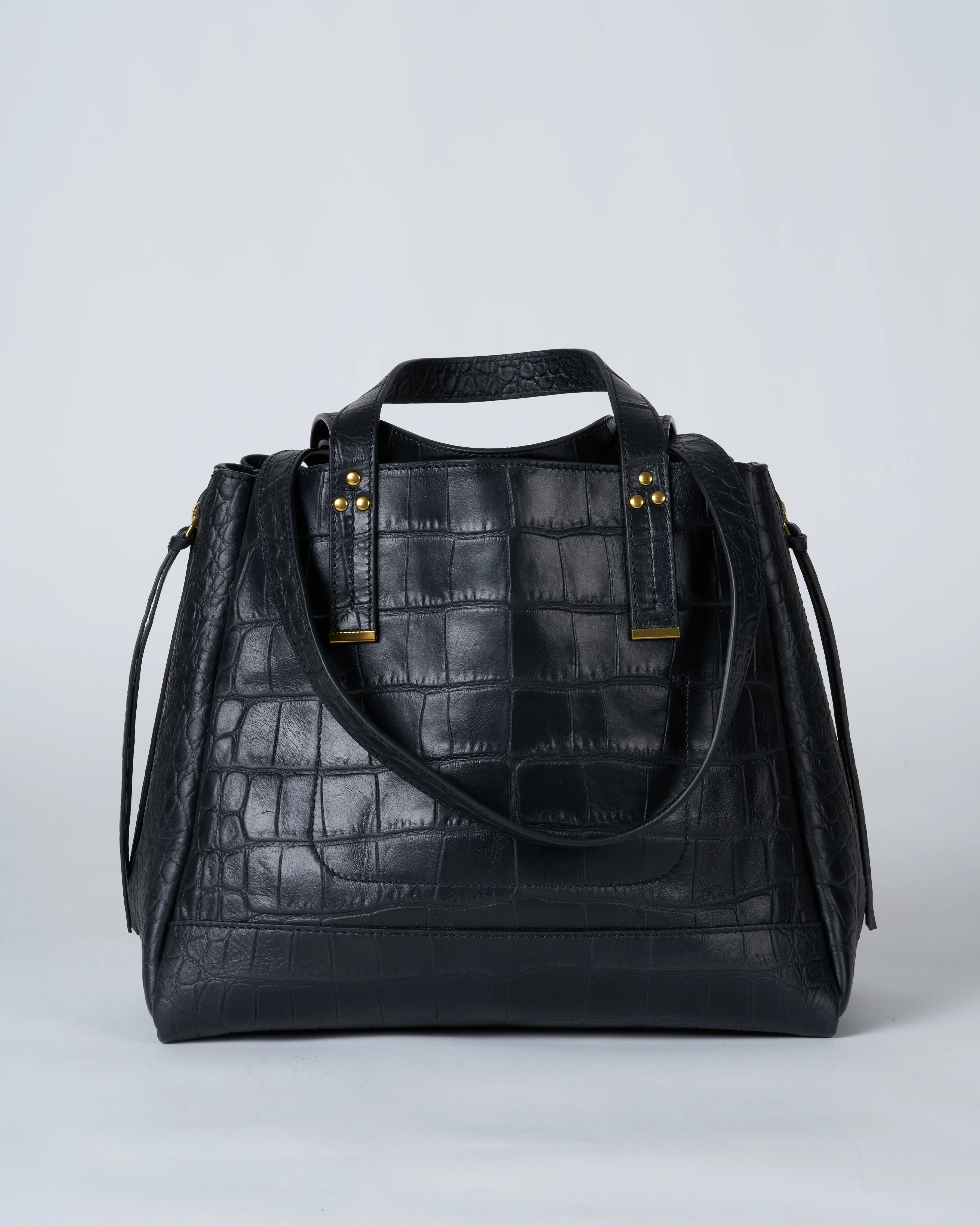 georges m bag - croco noir - Image 3