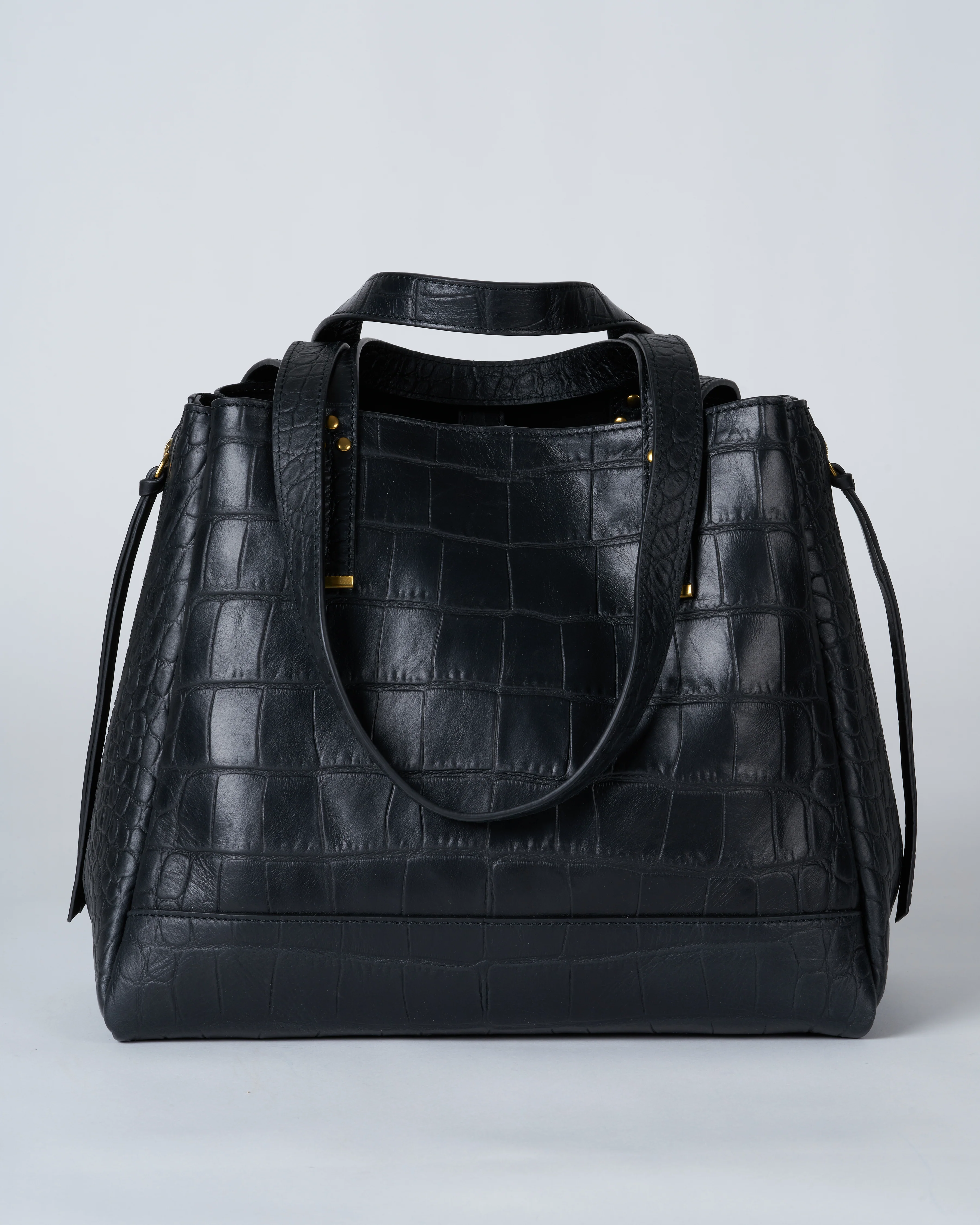 georges m bag - croco noir - Image 4