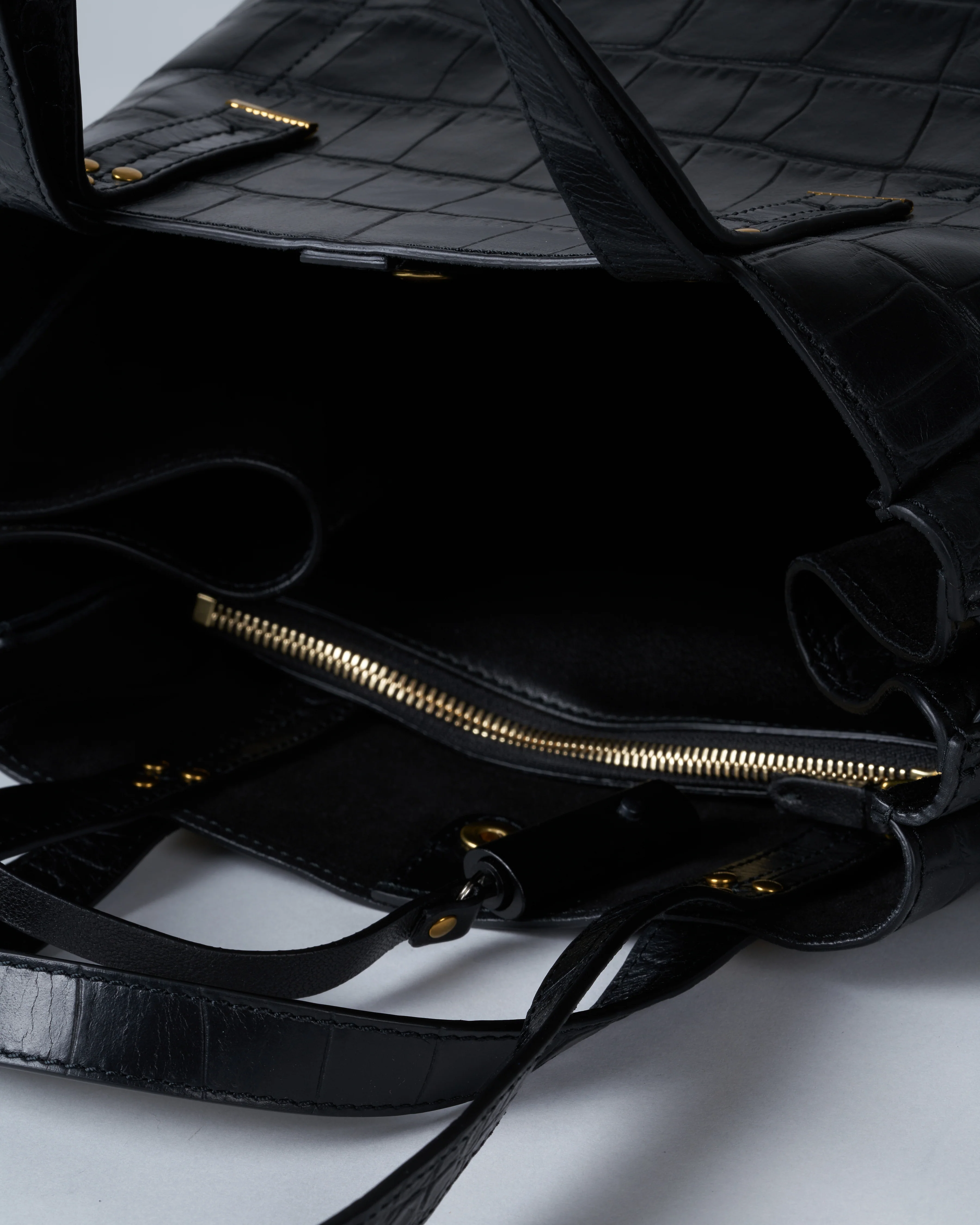 georges m bag - croco noir - Image 6