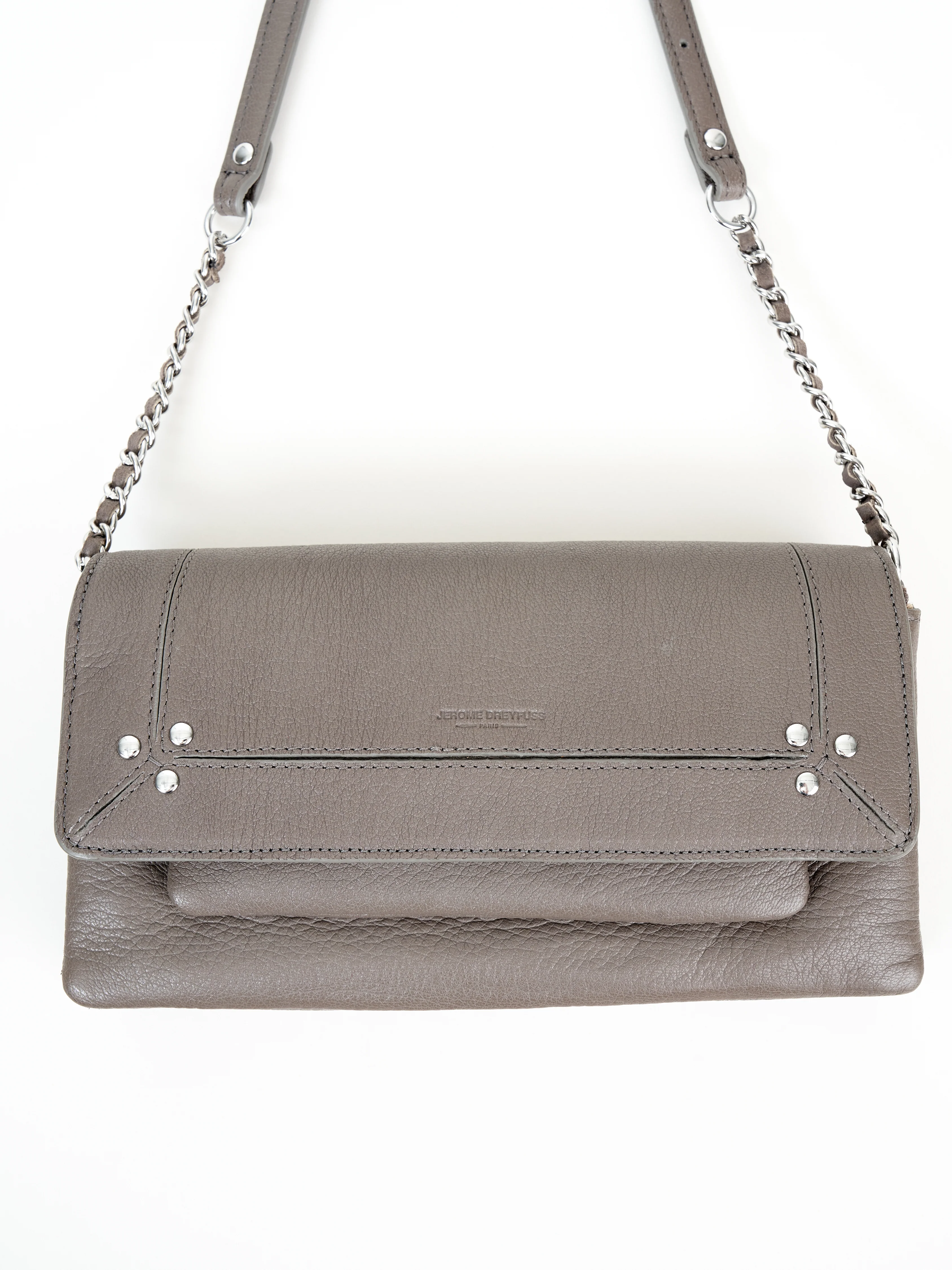 goatskin crossbody - gris - Image 2