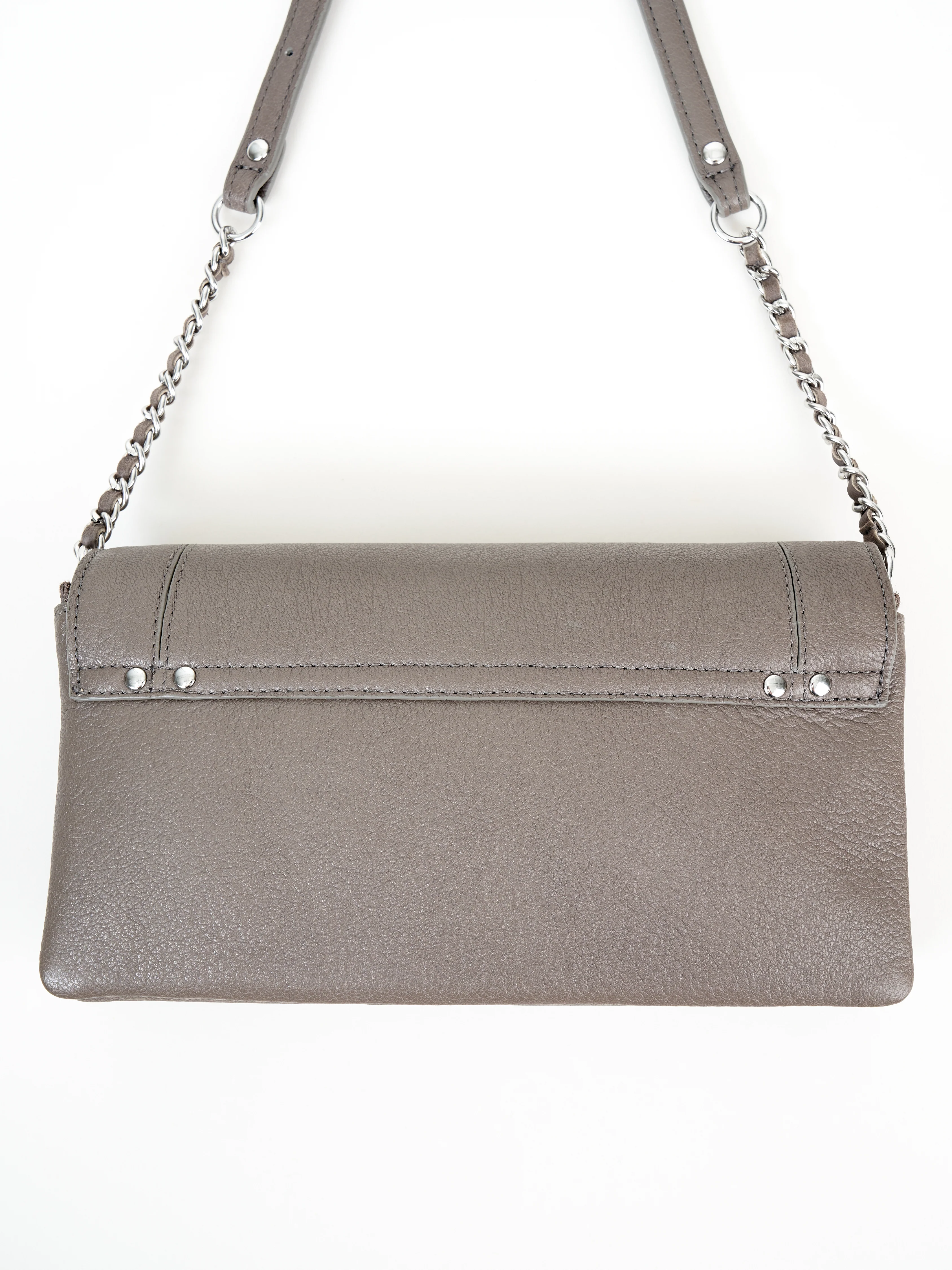 goatskin crossbody - gris - Image 3