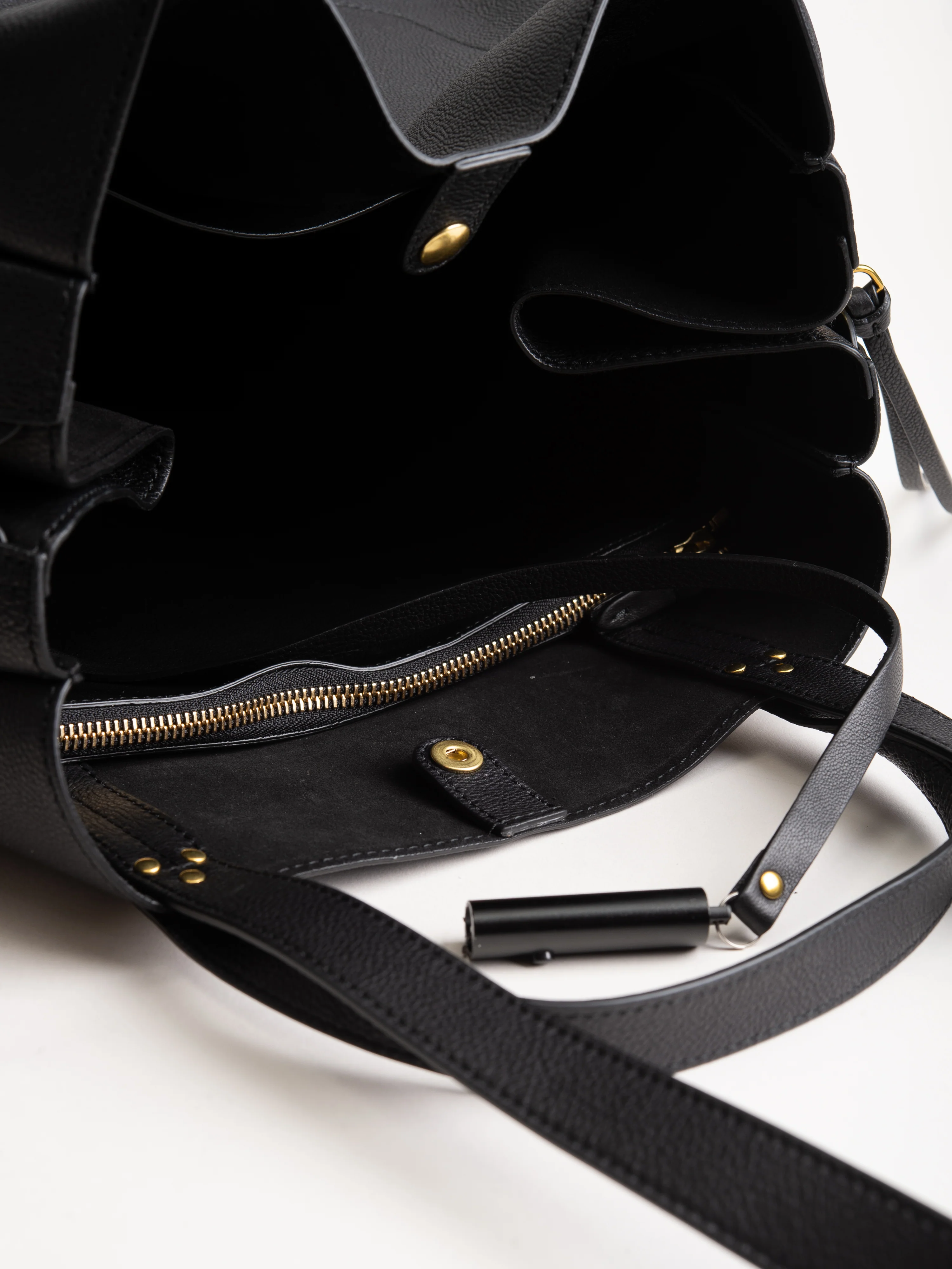 large georges tote - noir brass - Image 4