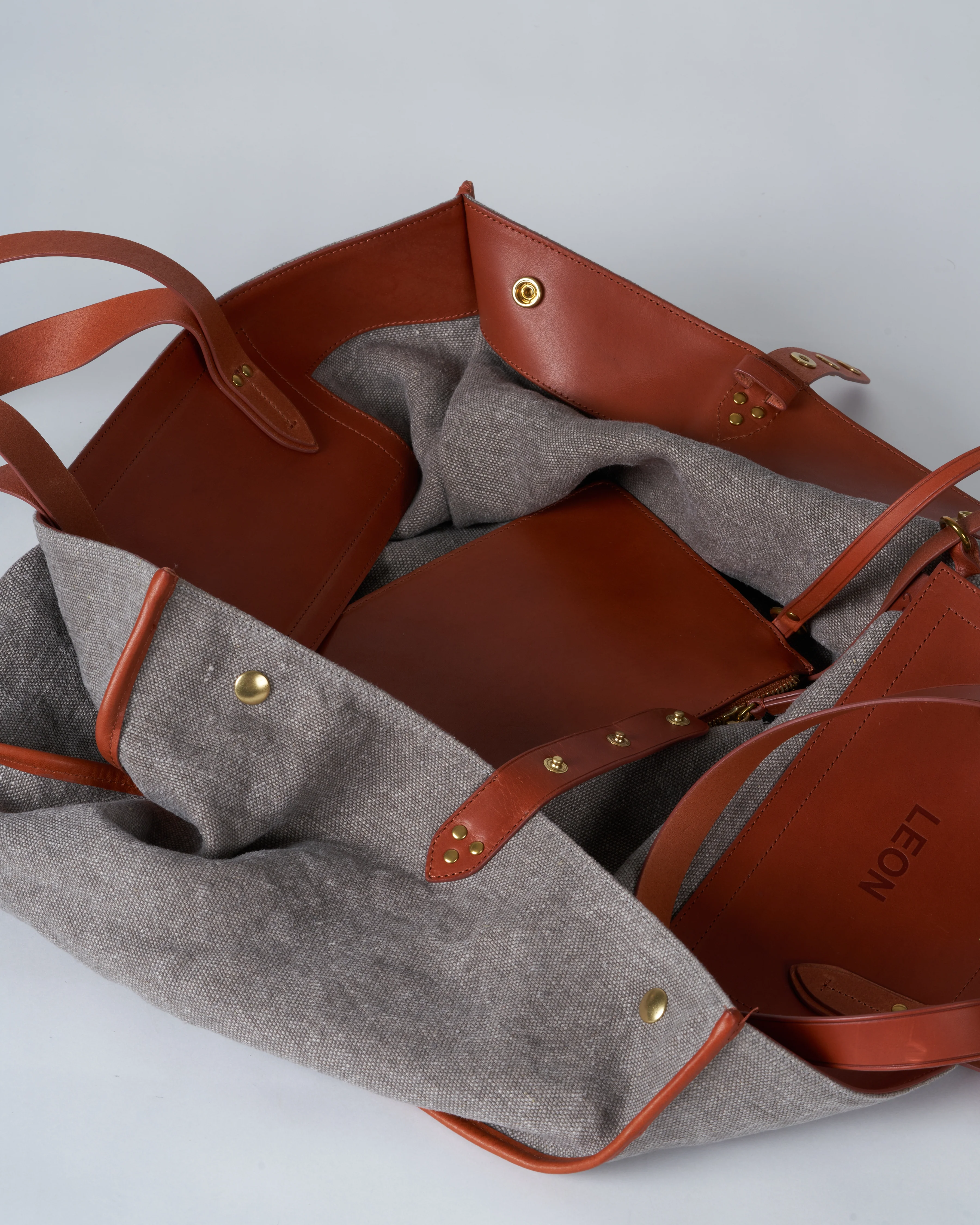 leon l bag - gris - Image 7