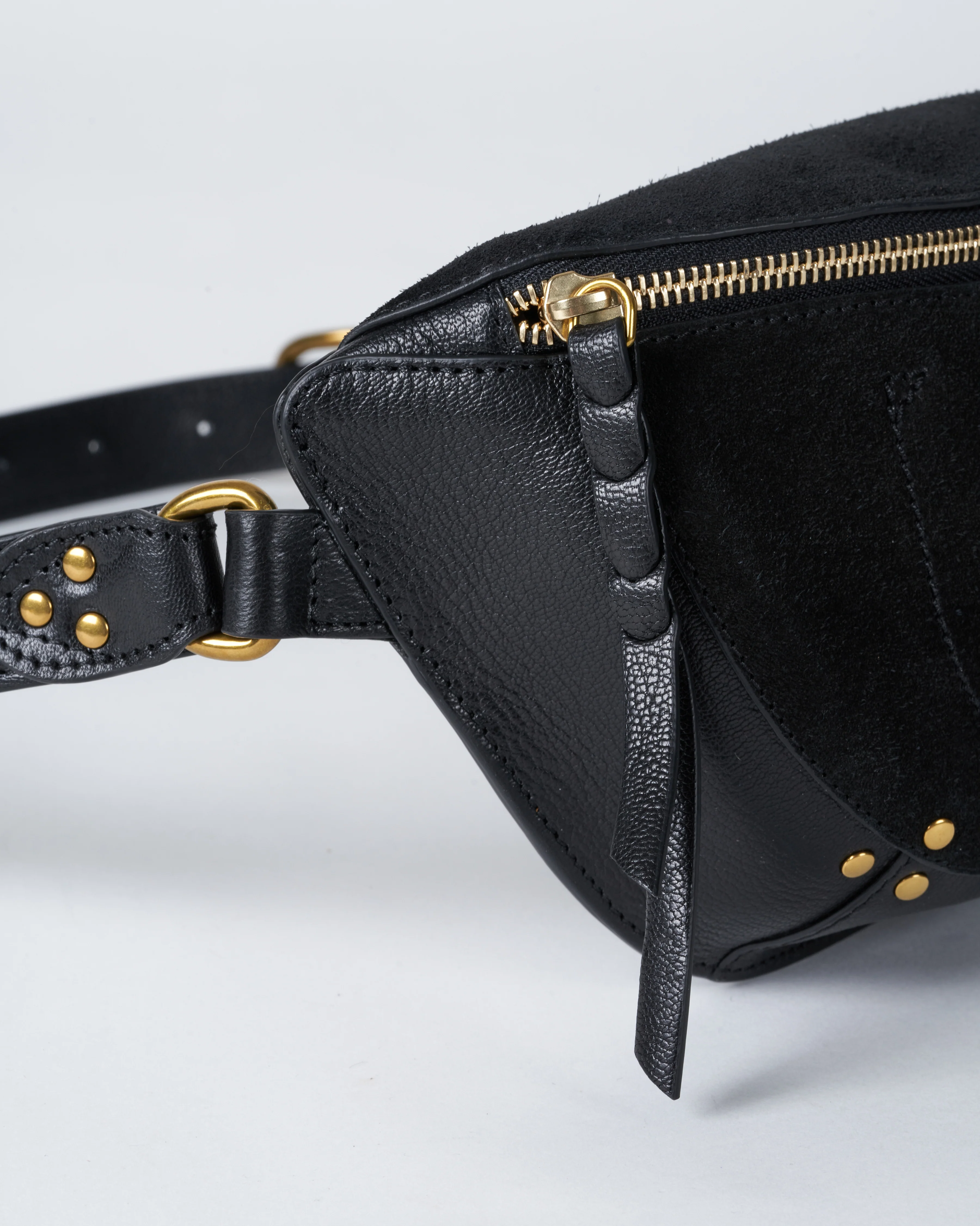 lino banane belt bag - noir graine - Image 2